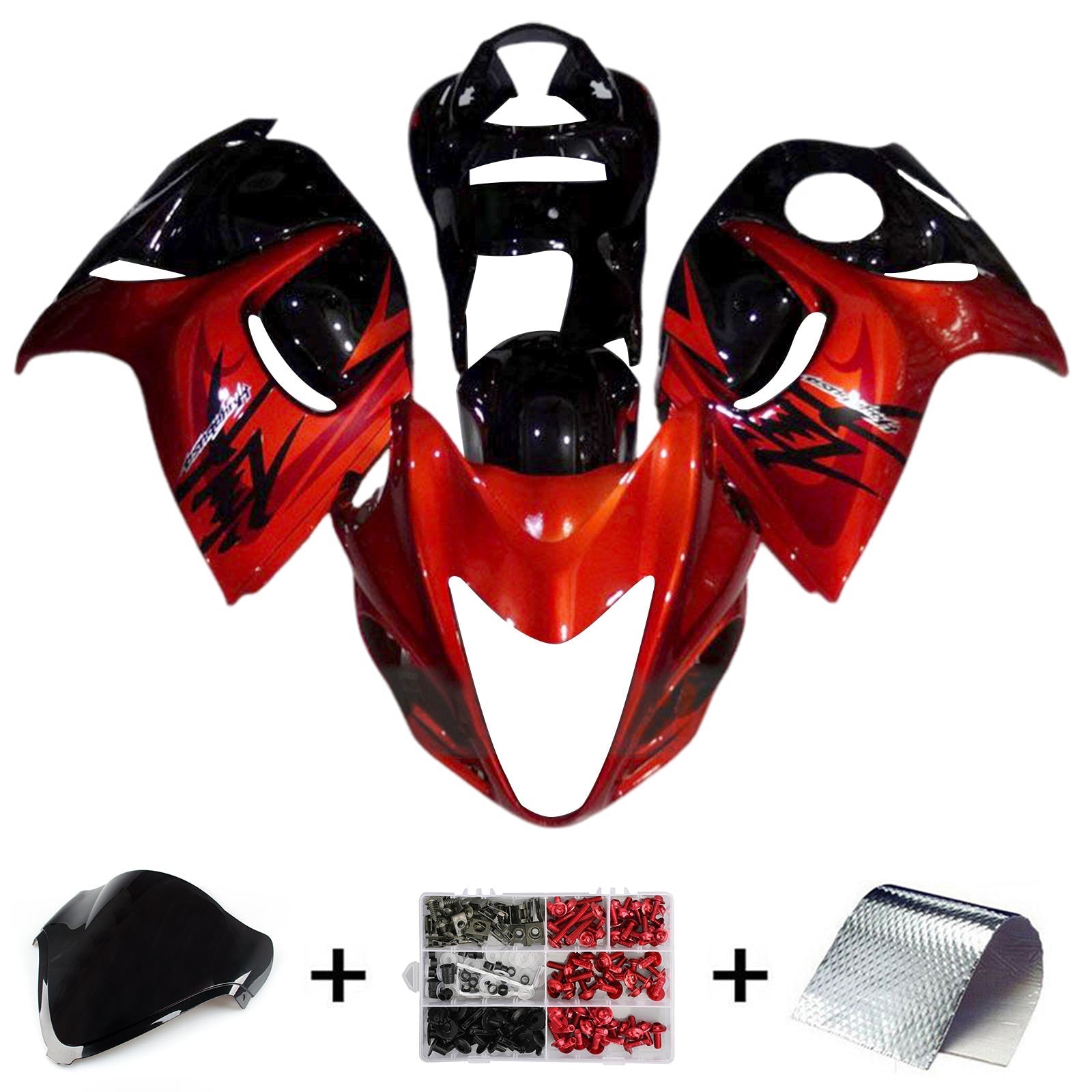 Amotopart Suzuki Hayabusa GSX1300R 2008-2020 Fairing Kit Bodywork Plastic ABS