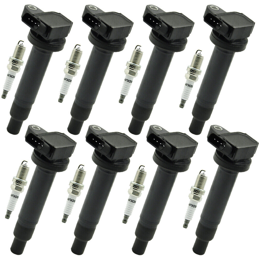 Lexus SC430 2002-2010 4.3L 8PCS Ignition Coil+Spark Plug UF230 UF493 90919-02230