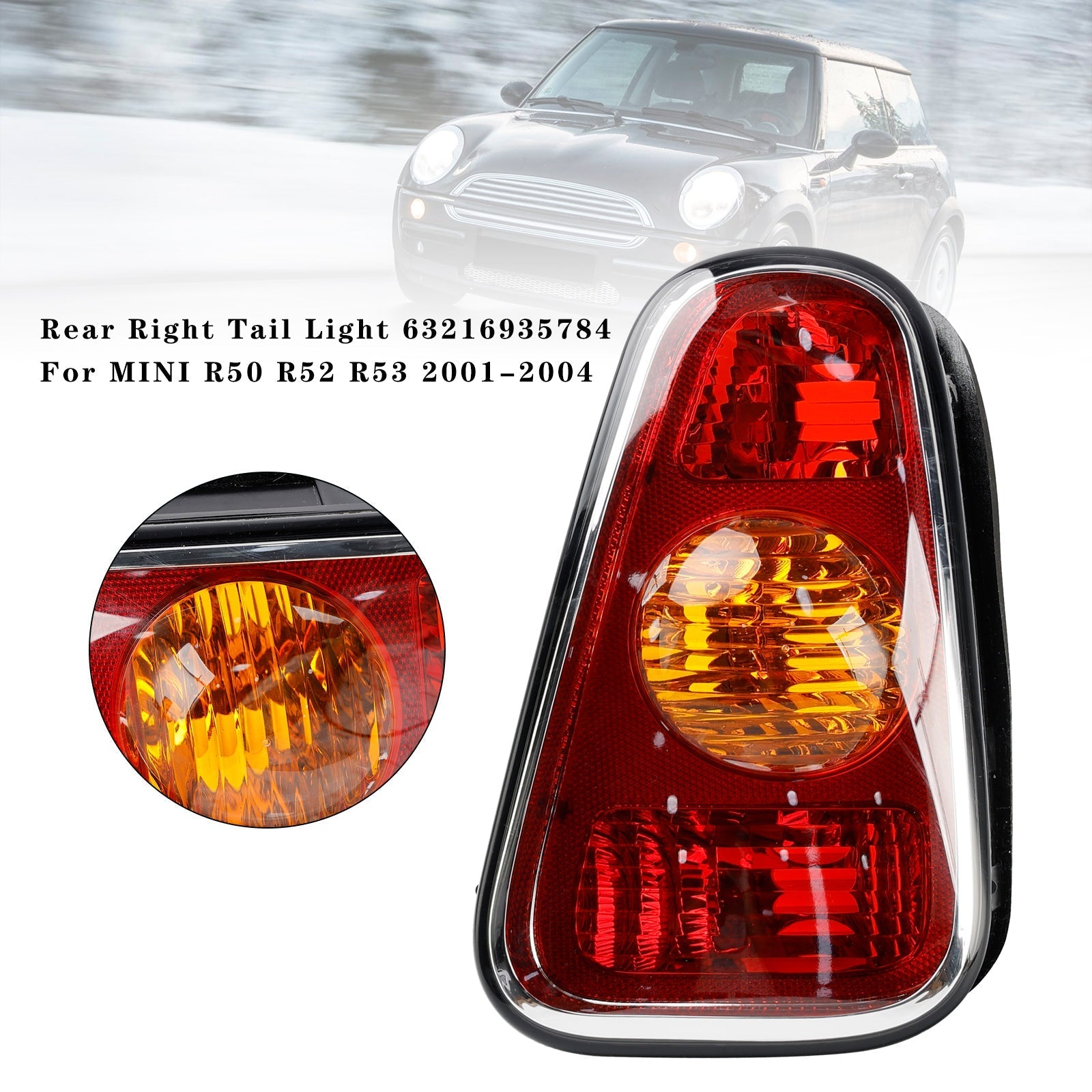 Rear Right Tail Light 63216935784 For MINI R50 R52 R53 2001-2004