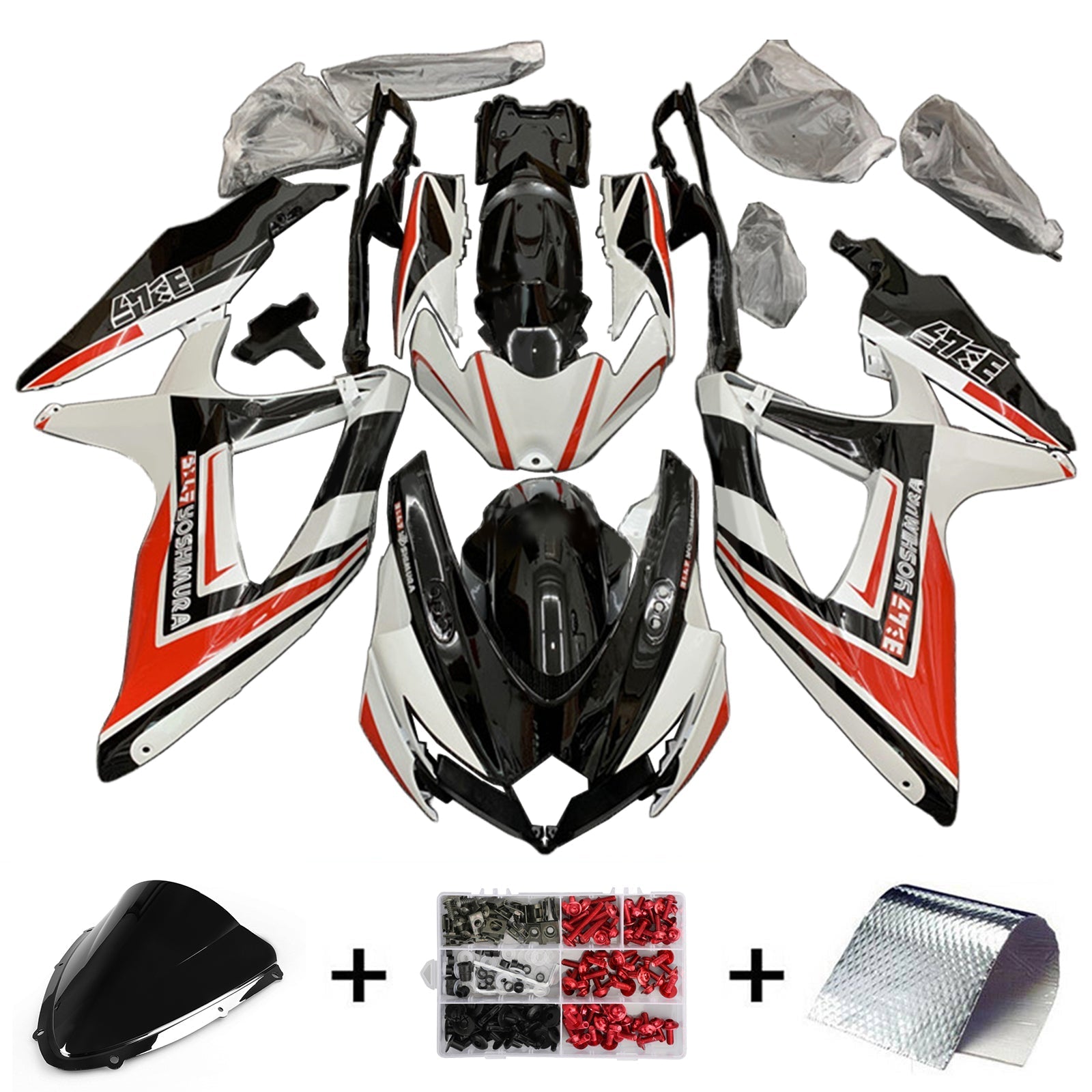 Suzuki GSXR 600/750 2008-2010 K8 Fairing Kit Bodywork Plastic ABS