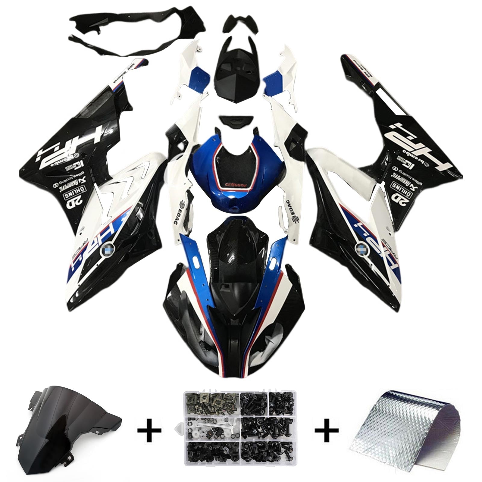 Amotopart BMW S1000RR 2017-2018 Fairing Kit Bodywork Plastic ABS