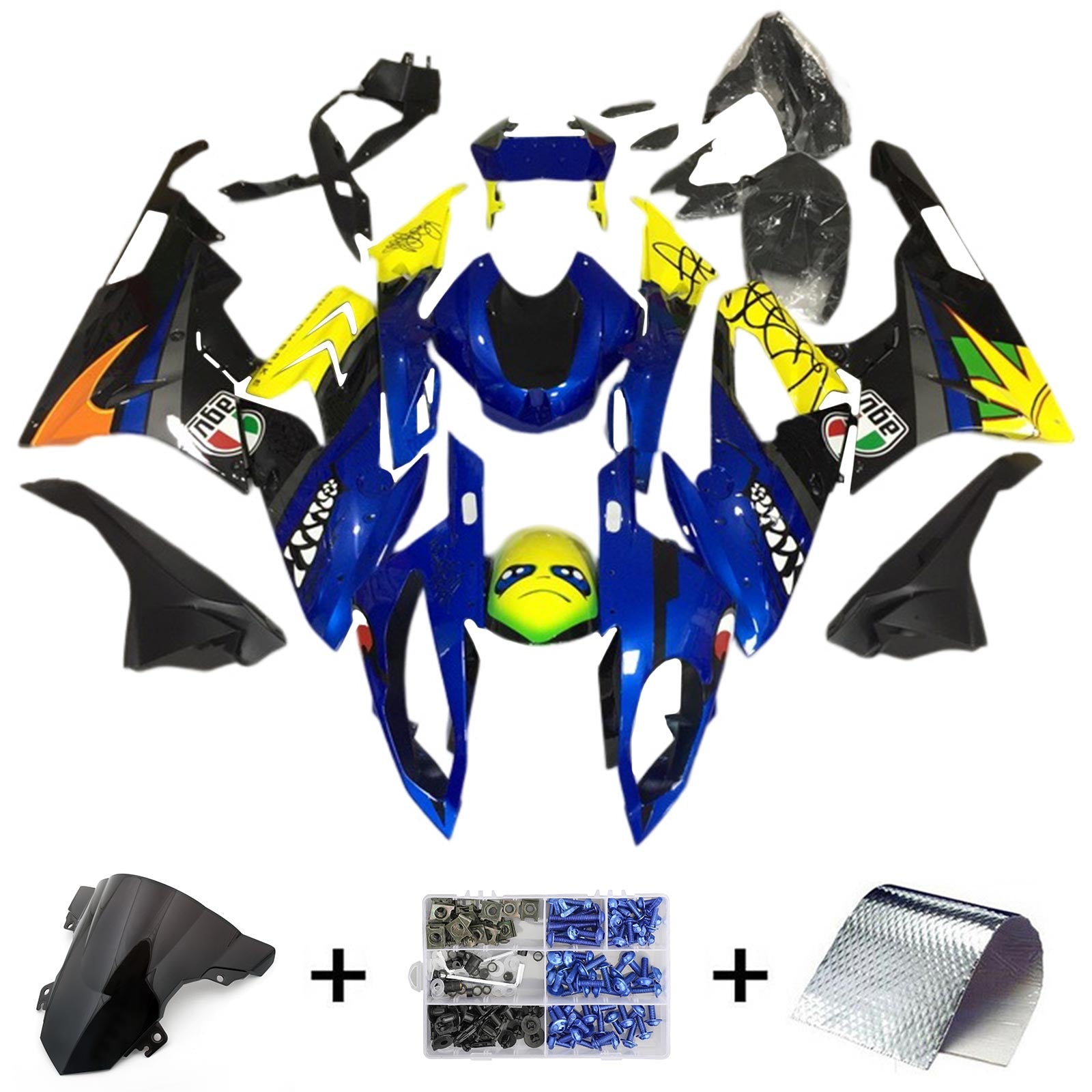 Amotopart BMW S1000RR 2015-2016 Fairing Kit Bodywork Plastic ABS