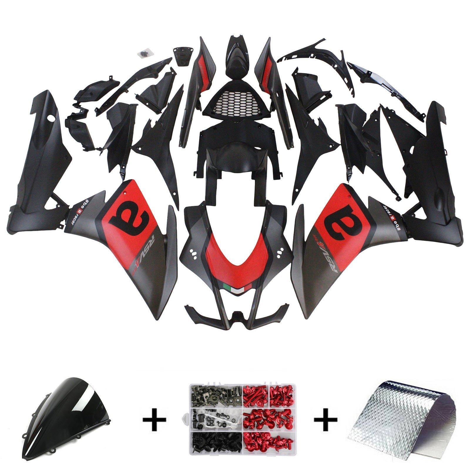 Amotopart Aprilia RSV4 1000 2009-2015 Fairing Kit Bodywork Plastic ABS