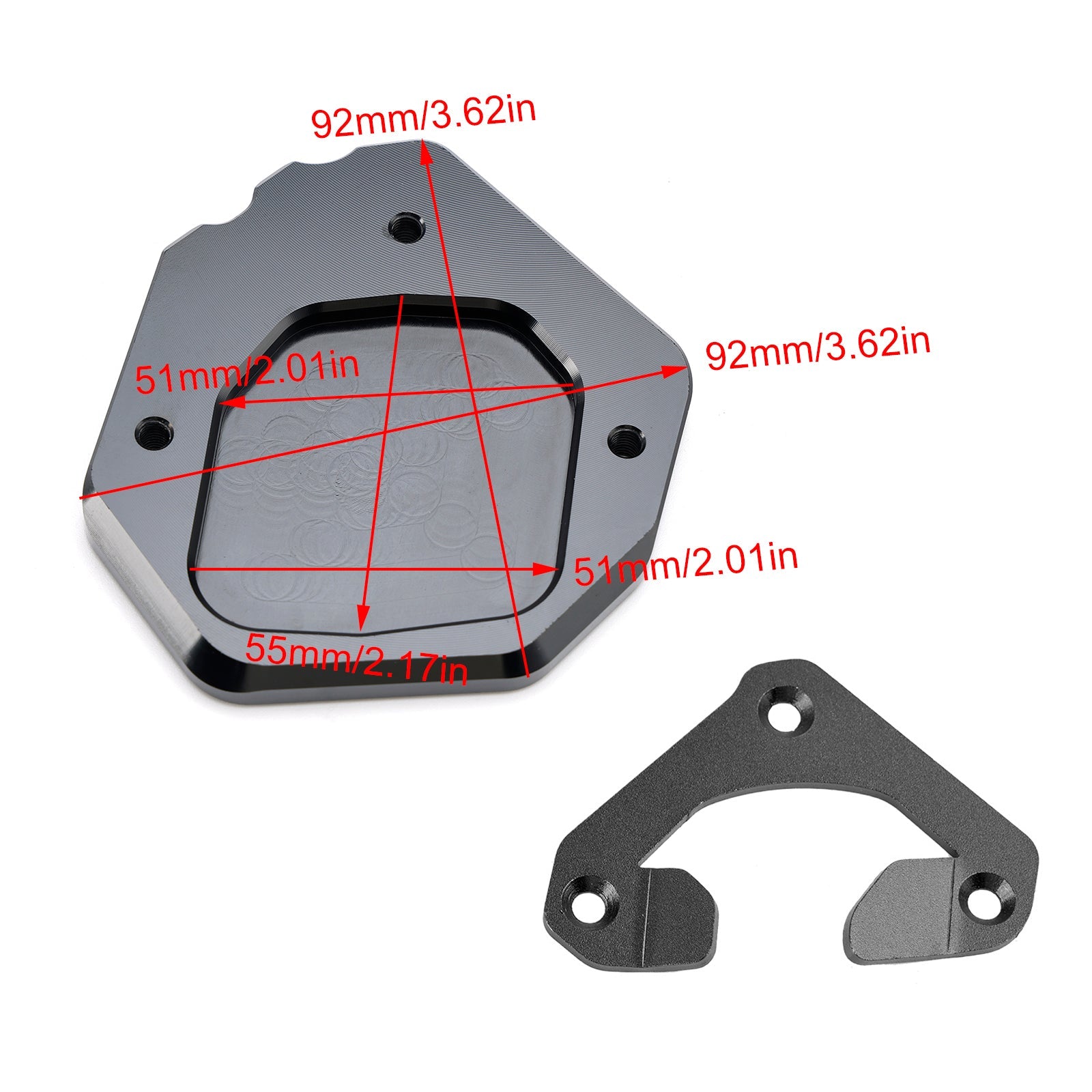 Yamaha Tenere 700 2019-2023 Kickstand Enlarge Plate Pad