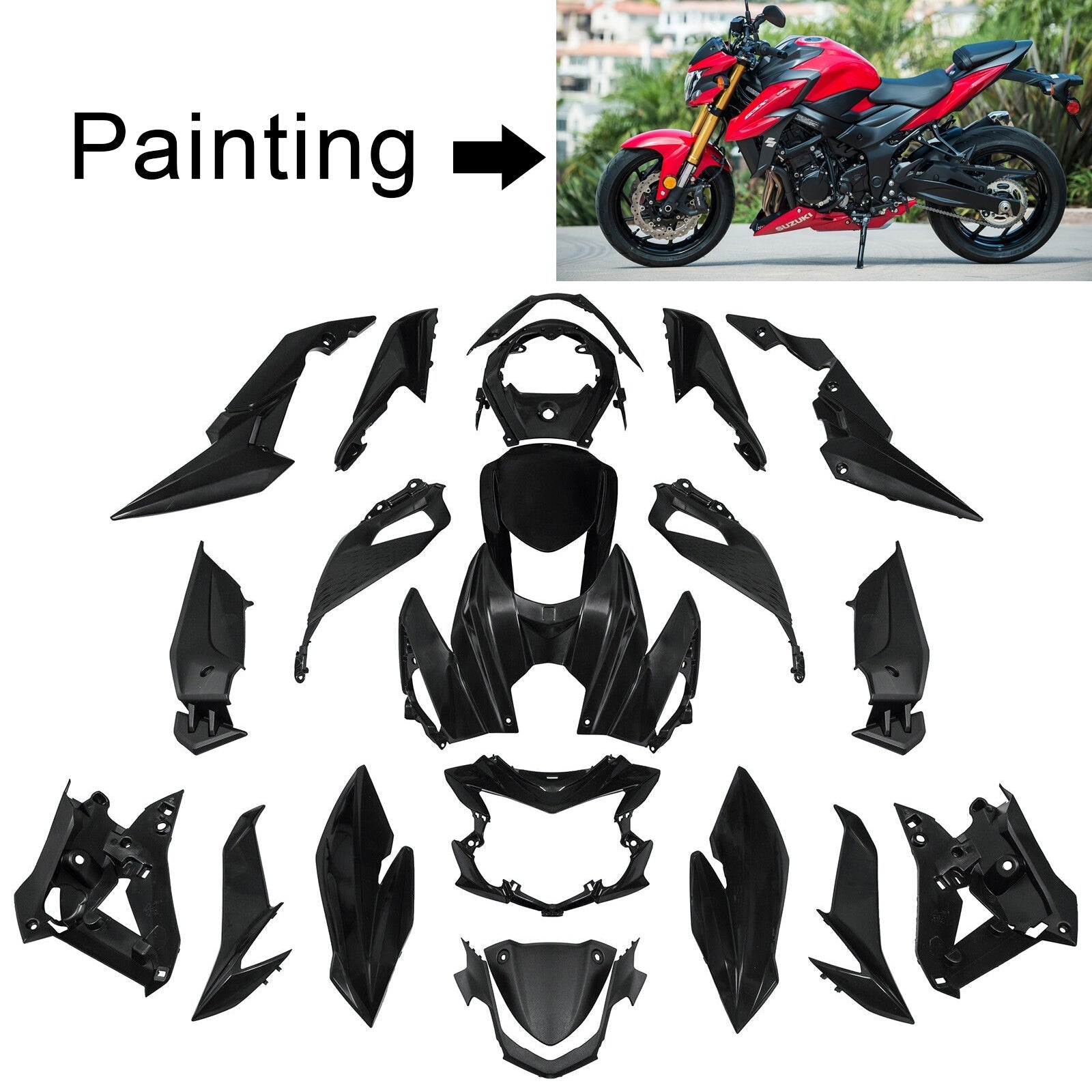 Suzuki GSX-S 750 2017-2021 Fairing Kit Bodywork Plastic ABS