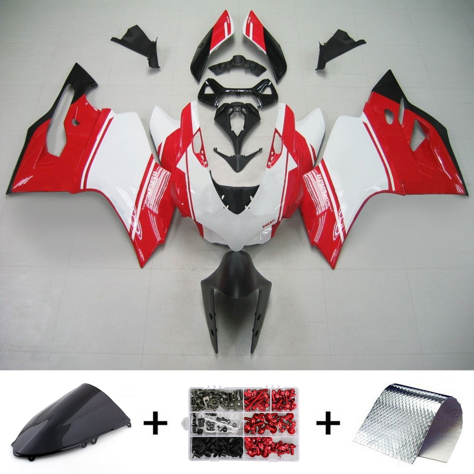 Amotopart Ducati 1199 899 2012-2015 Fairing Kit Bodywork Plastic ABS