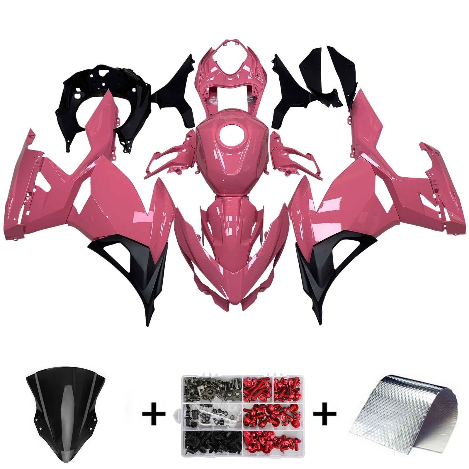 Amotopart Kawasaki EX400 Ninja400 2018-2024 Fairing Kit Bodywork Plastic ABS