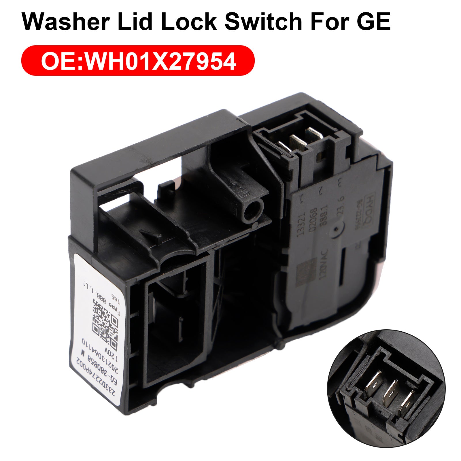 Washer Lid Lock Switch WH01X27954 Fit For GE Hotpoint Washing Maching