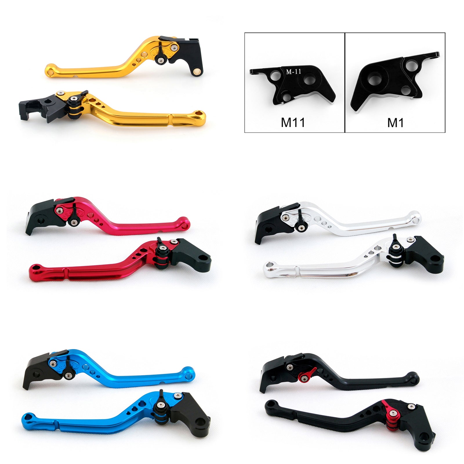 Long Brake Clutch Levers For BMW HP2 SPORT 2008-2011 Black Generic