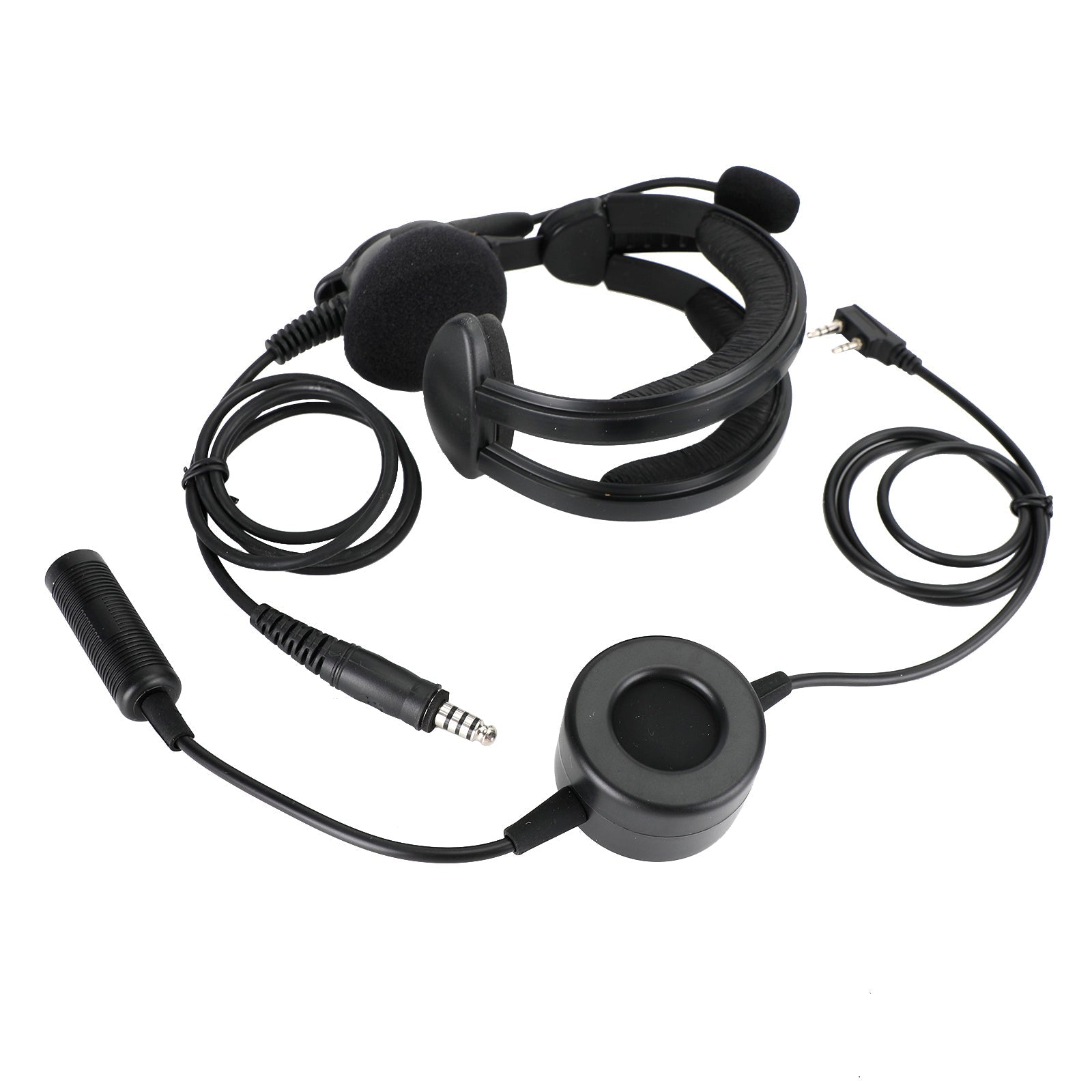 Z-Tactical PTT TCI Walkie Talkie Headset Waterproof Round For TK-308 TK-320