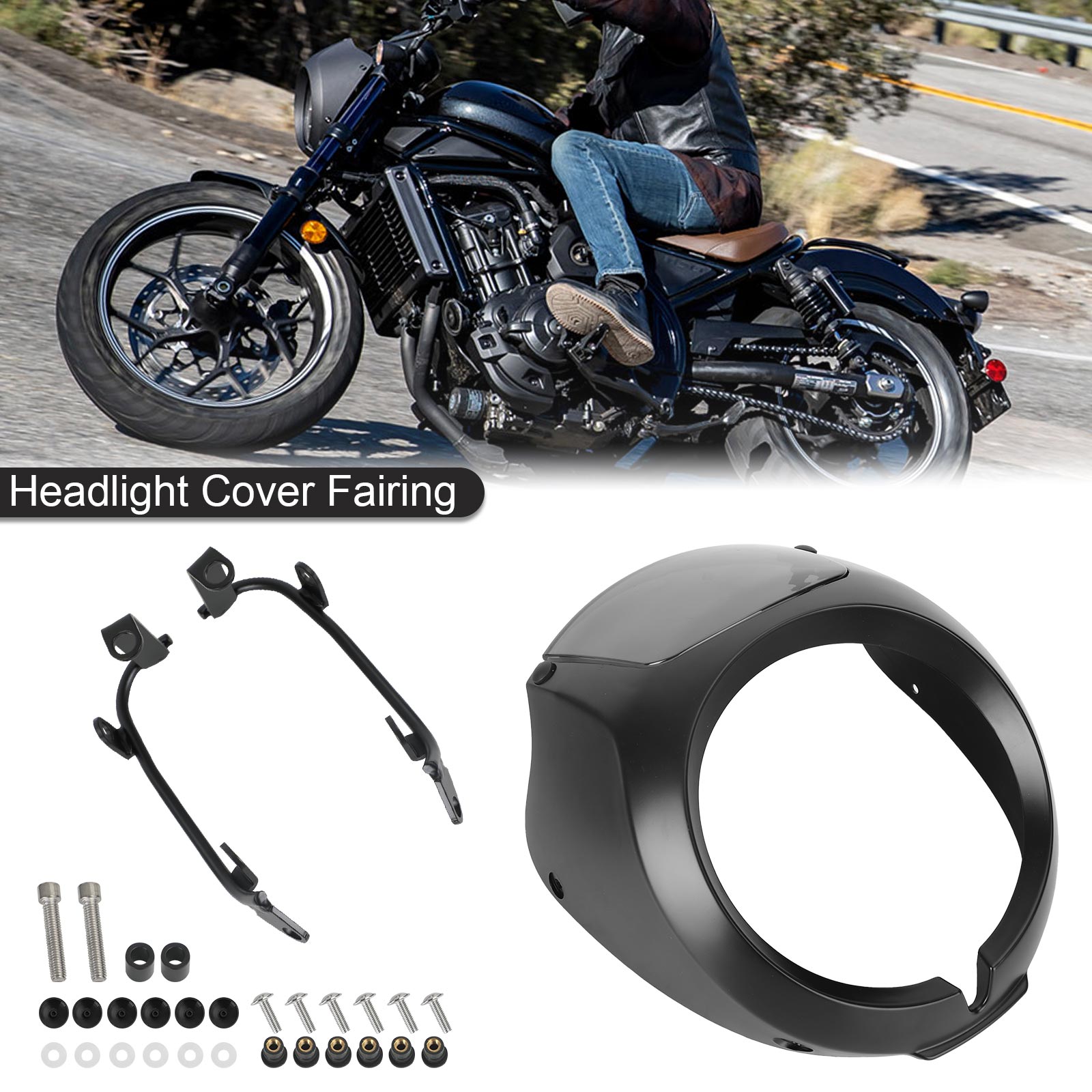 Headlight Fairing Screen Windshield Cover for Honda Rebel CMX 1100 CM1100 2021 Generic