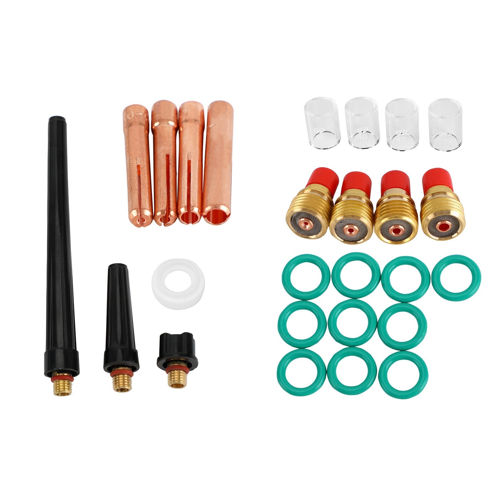 Tig Gas Lens Collet Body Pyrex Cup Kit Wp 9 20 25 Tig Welding Torch 26Pcs