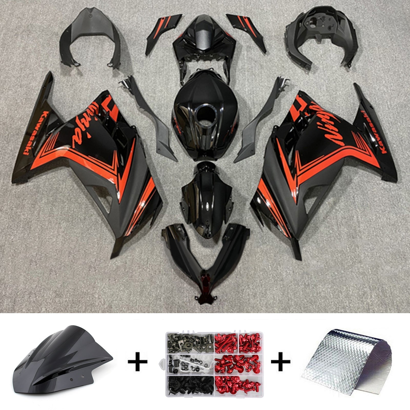 Kawasaki EX300/Ninja300 2013-2017 Kit Carenado Carrocería Plástico ABS