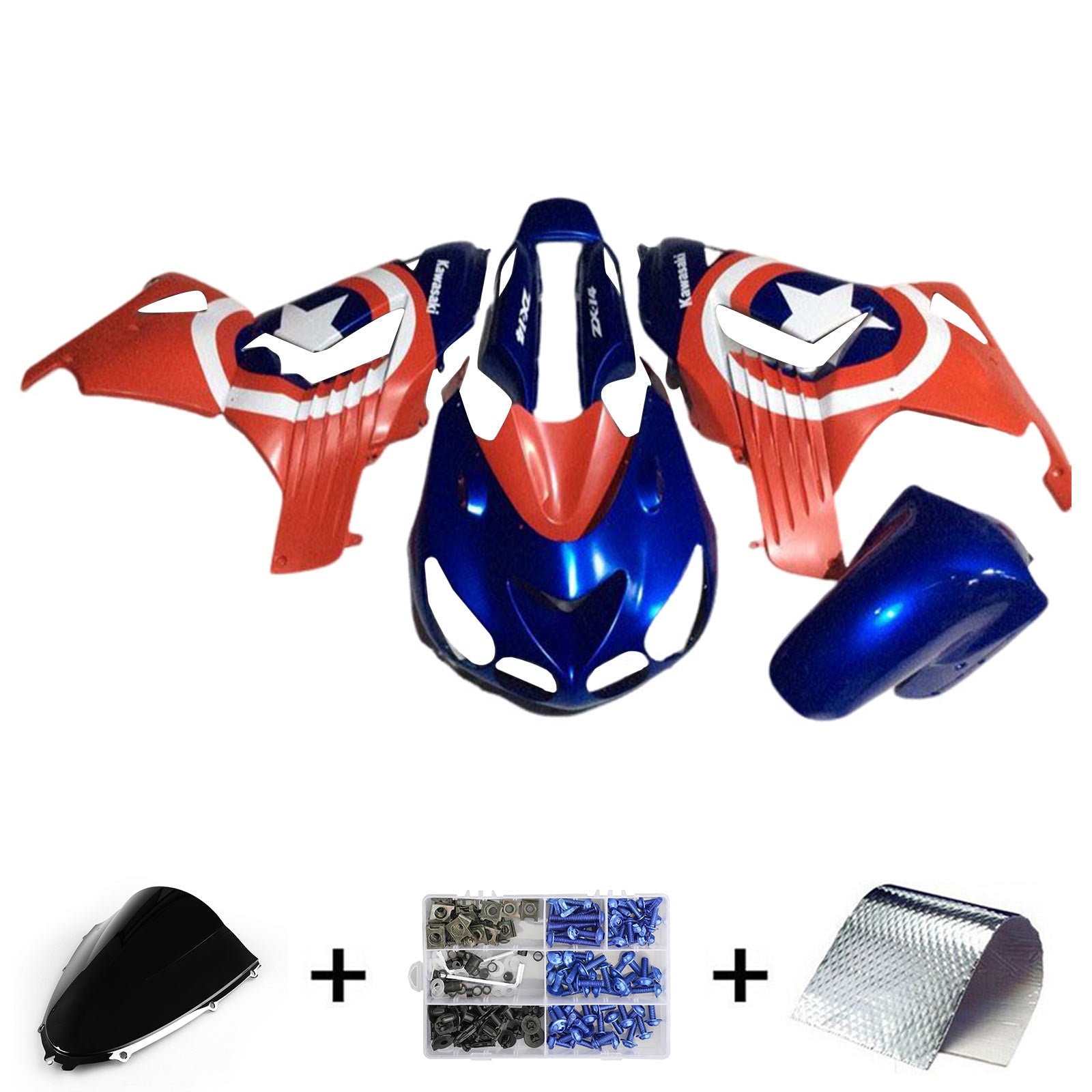 Kit Carenado Kawasaki ZX14R ZZR1400 2006-2011 Carrocería