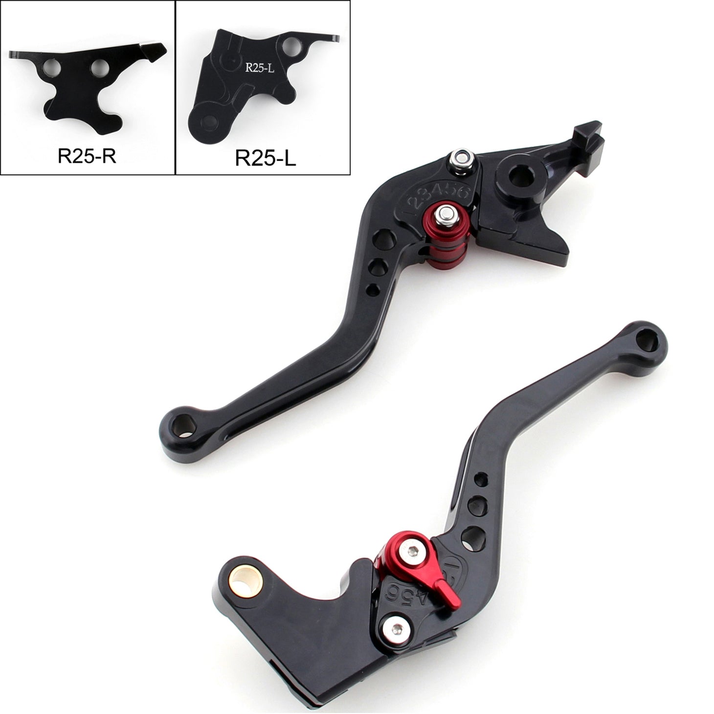 Short Brake Clutch Levers For Yamaha YZF R25 2014-2015/YZF R3 2015 Generic