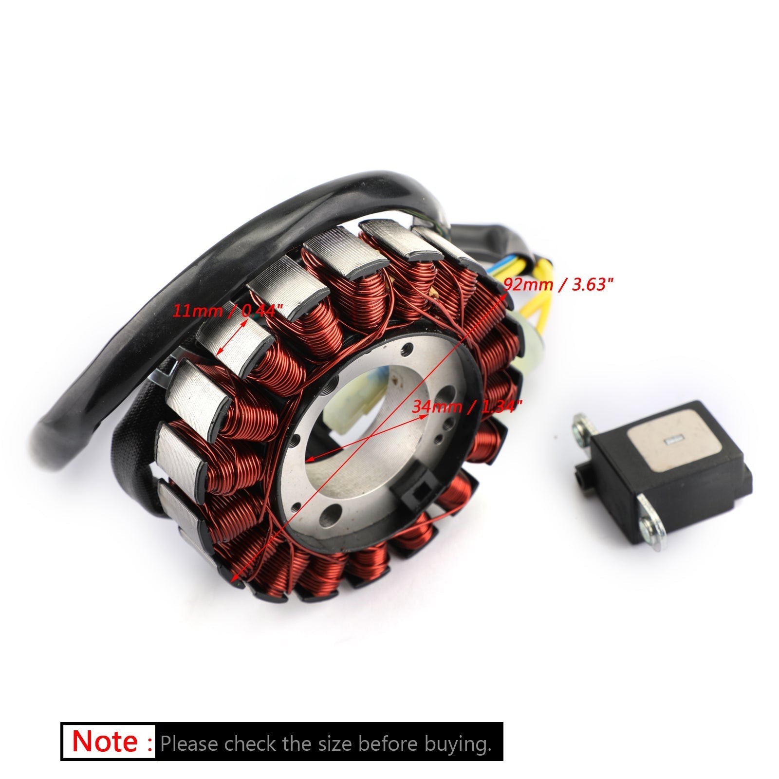 Bobina de estator 18 polos para Honda TRX300 FOREMAN 2X4/4X4 BigRed/FourTrax 300 88-00 Genérico