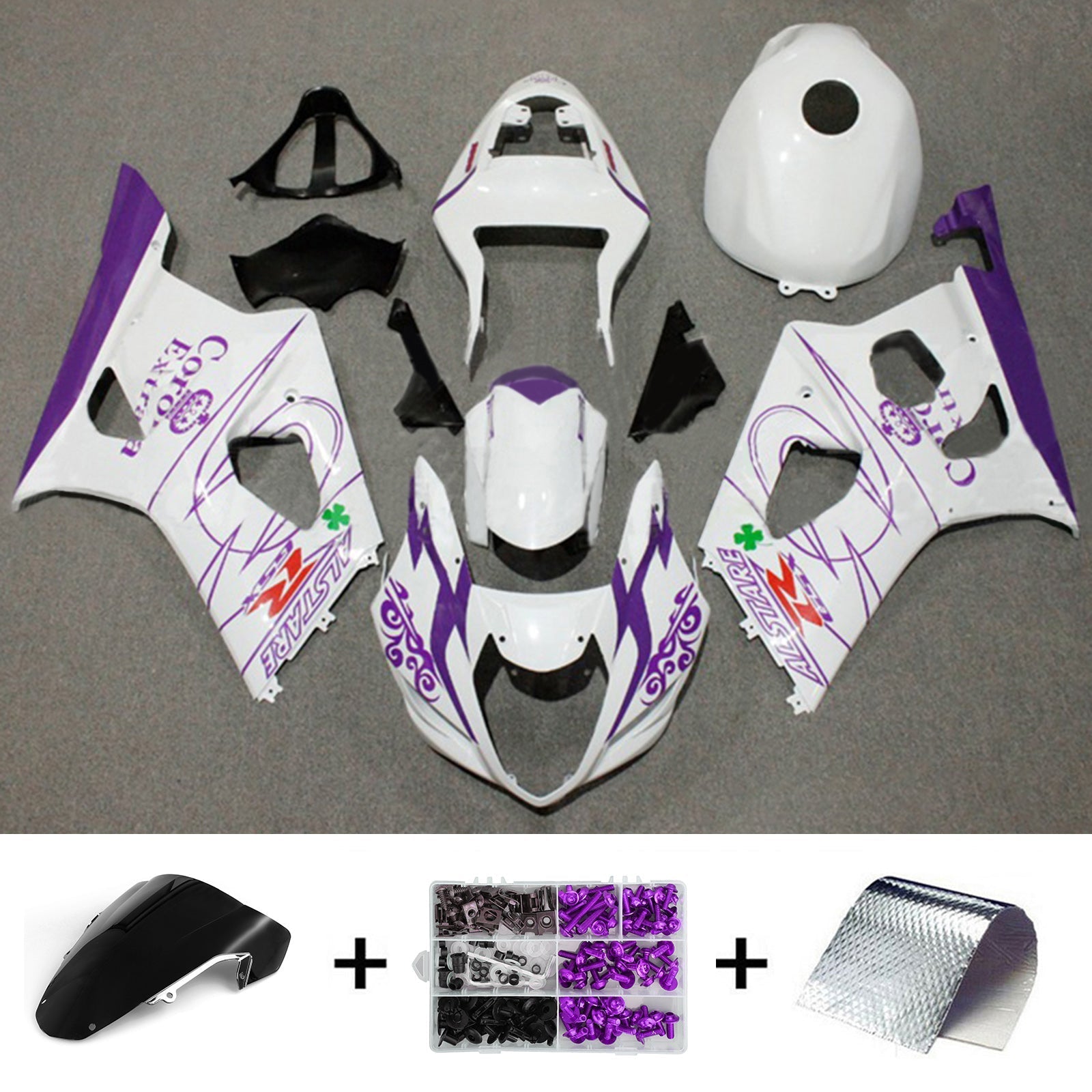 Suzuki GSXR1000 2003-2004 K3 Fairing Kit Bodywork Plastic ABS