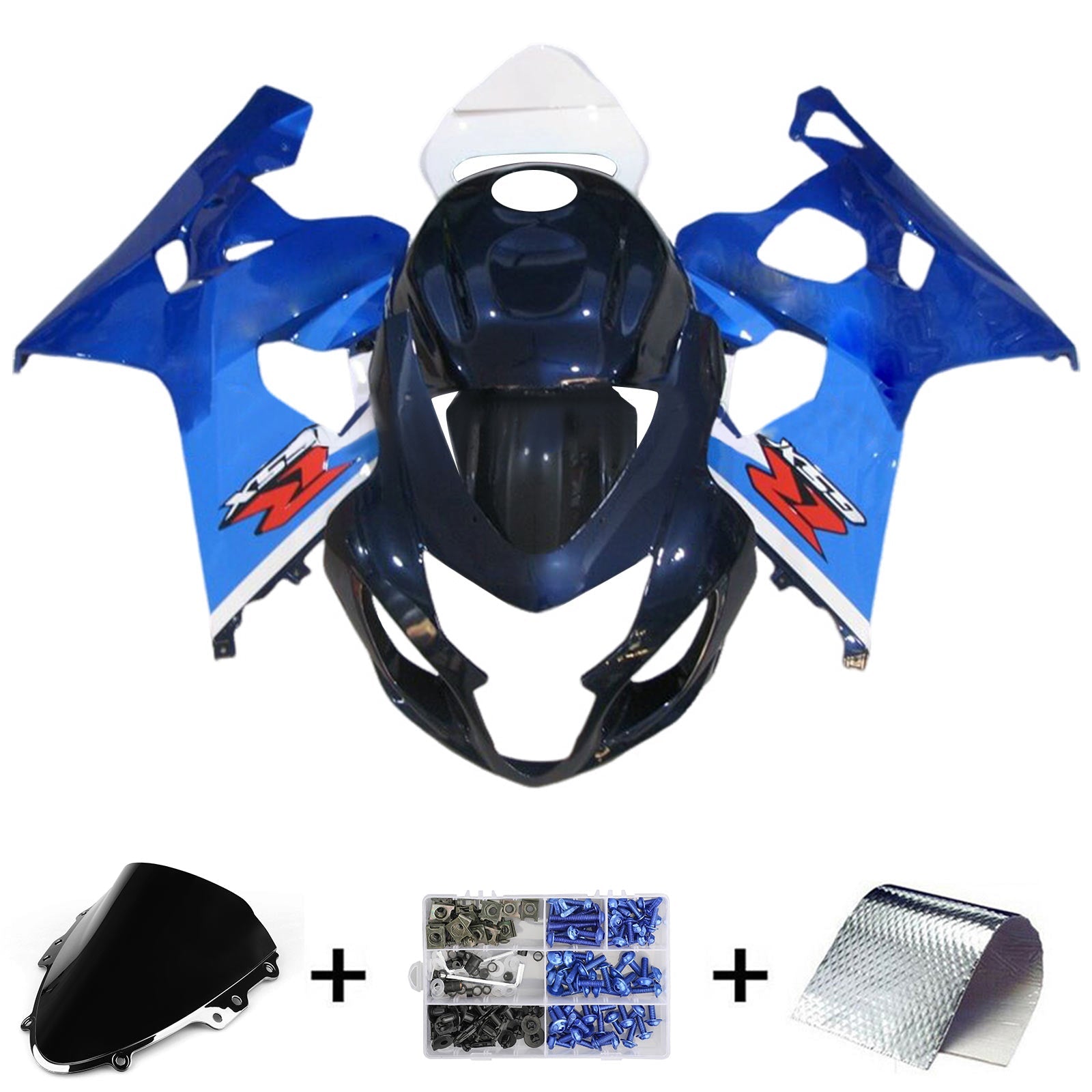 Amotopart Suzuki GSXR 600/750 2004-2005 K4 Fairing Kit Bodywork Plastic ABS