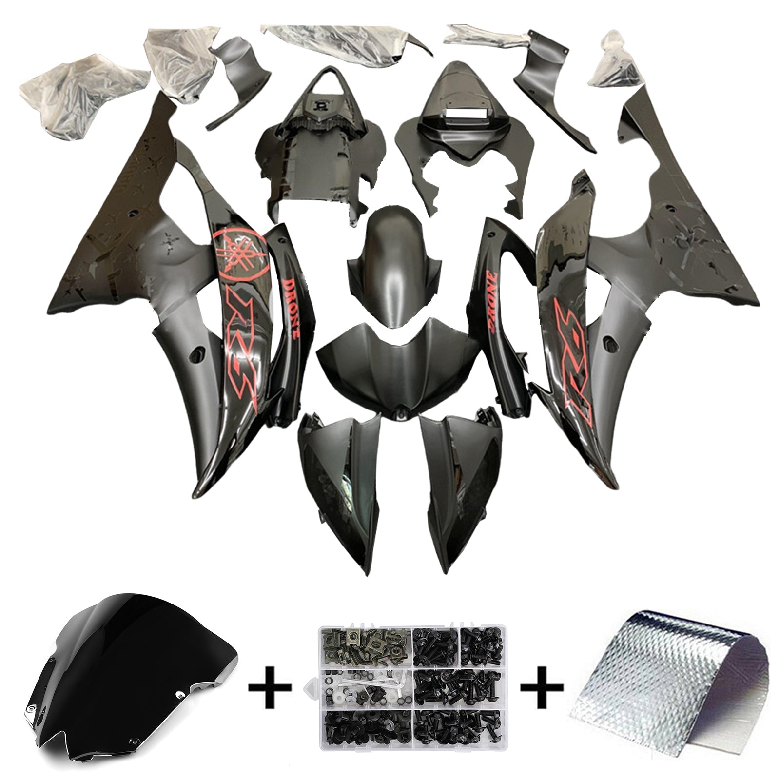 Yamaha YZF 600 R6 2008-2016 Kit Carenado Carrocería Plástico ABS