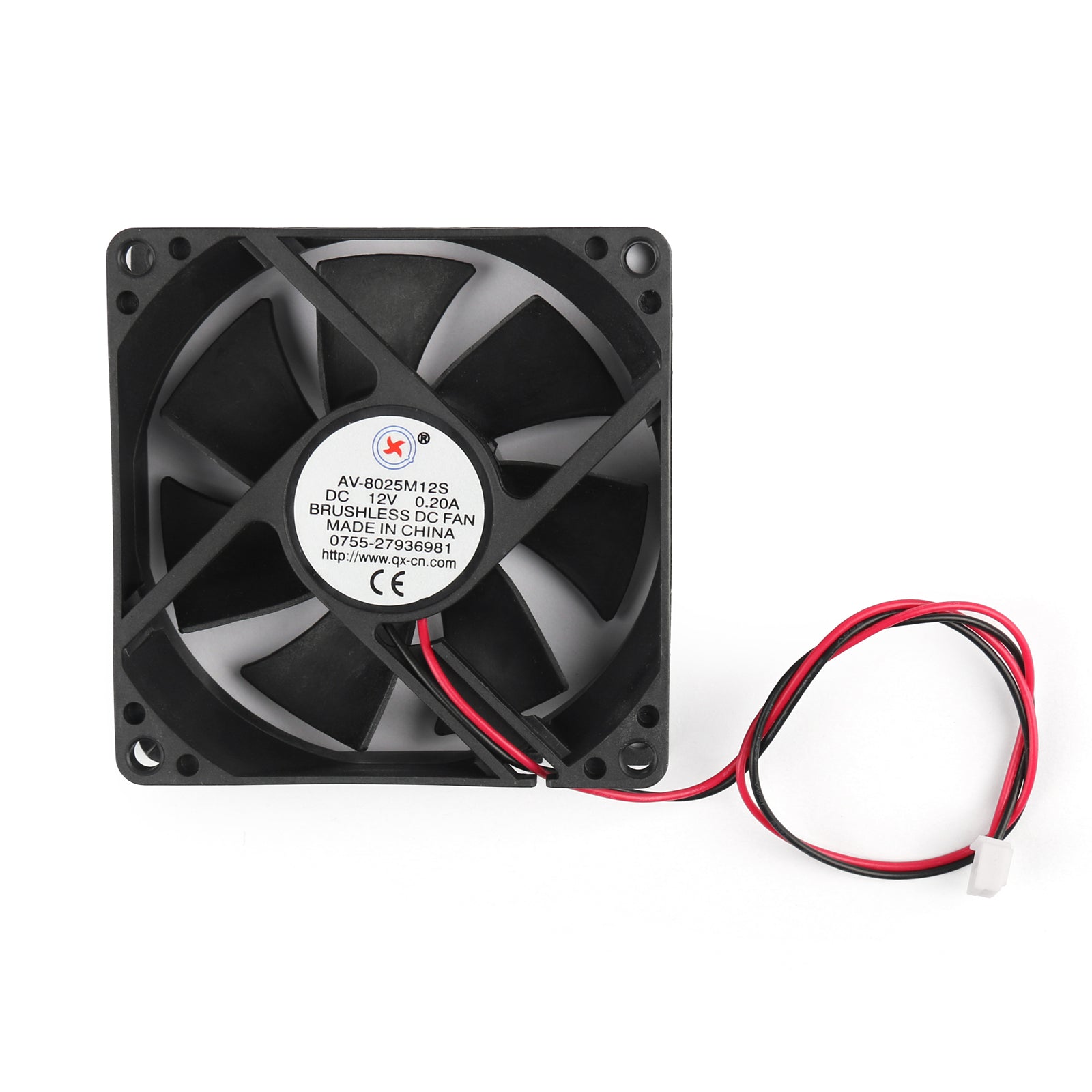 10PCS DC Brushless Cooling PC Computer Fan 12V 8025s 80x80x25mm 0.2A 2 Pin Wire