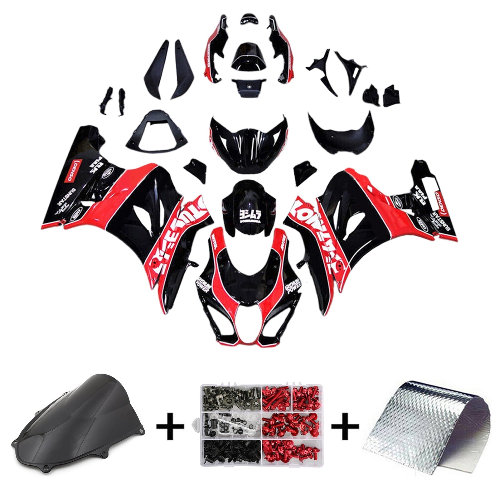 Amotopart Suzuki GSXR1000 2017-2024 K17 Fairing Kit Bodywork Plastic ABS