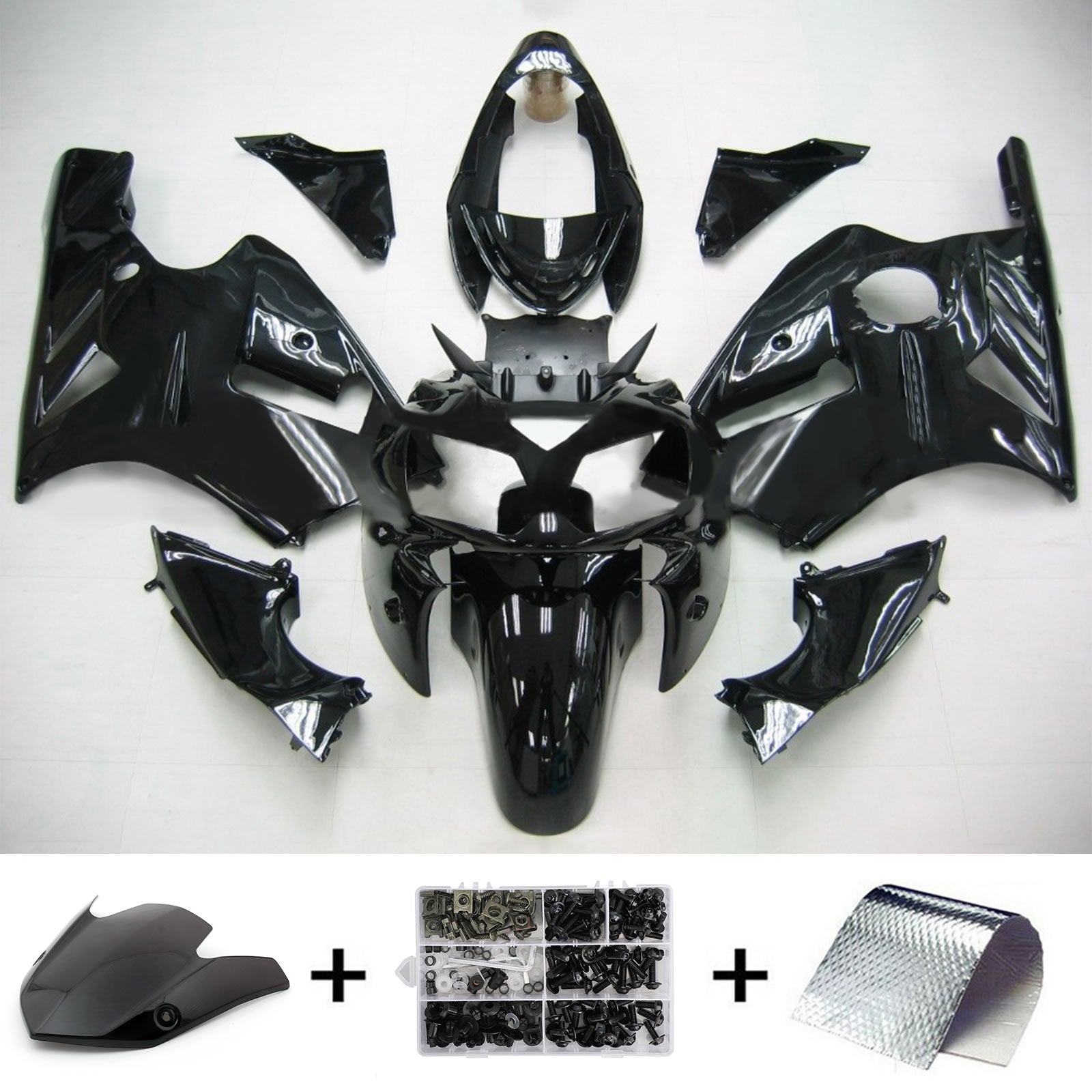 Kawasaki ZX12R 2002-2005 Fairing Kit Bodywork Plastic ABS