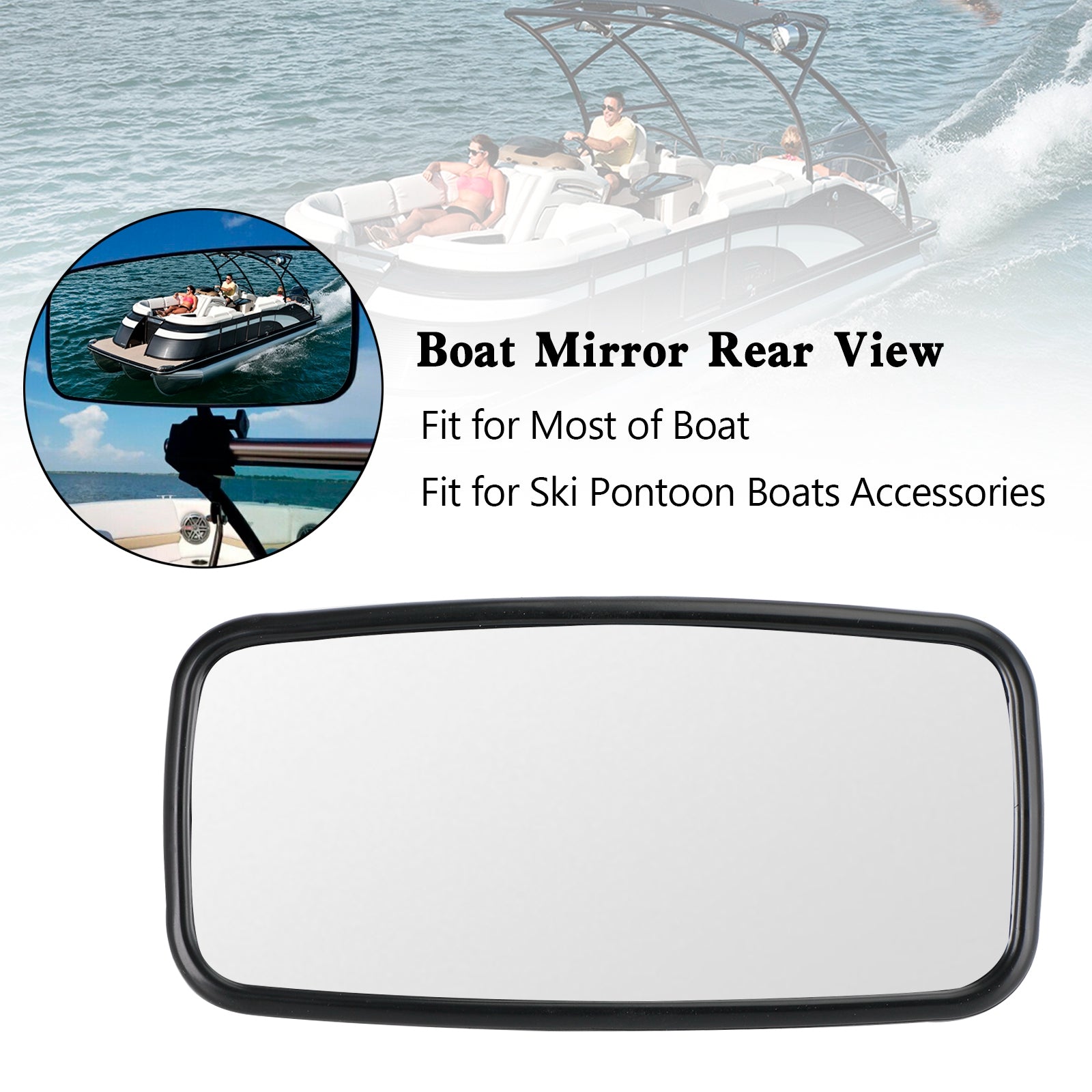 Marine Boat Rear View Mirror Mount Bracket For Ski Pontoon Boats Accessories