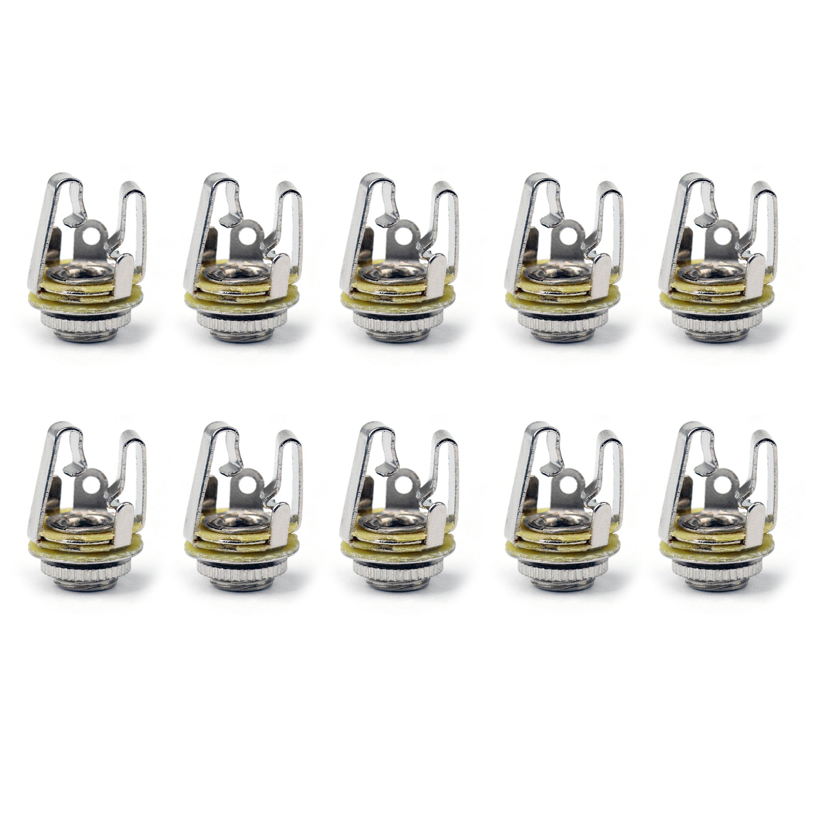 10PCS 3.5mm Stereo Socket Jack Female Connector Panel Mount Solder For Headphone