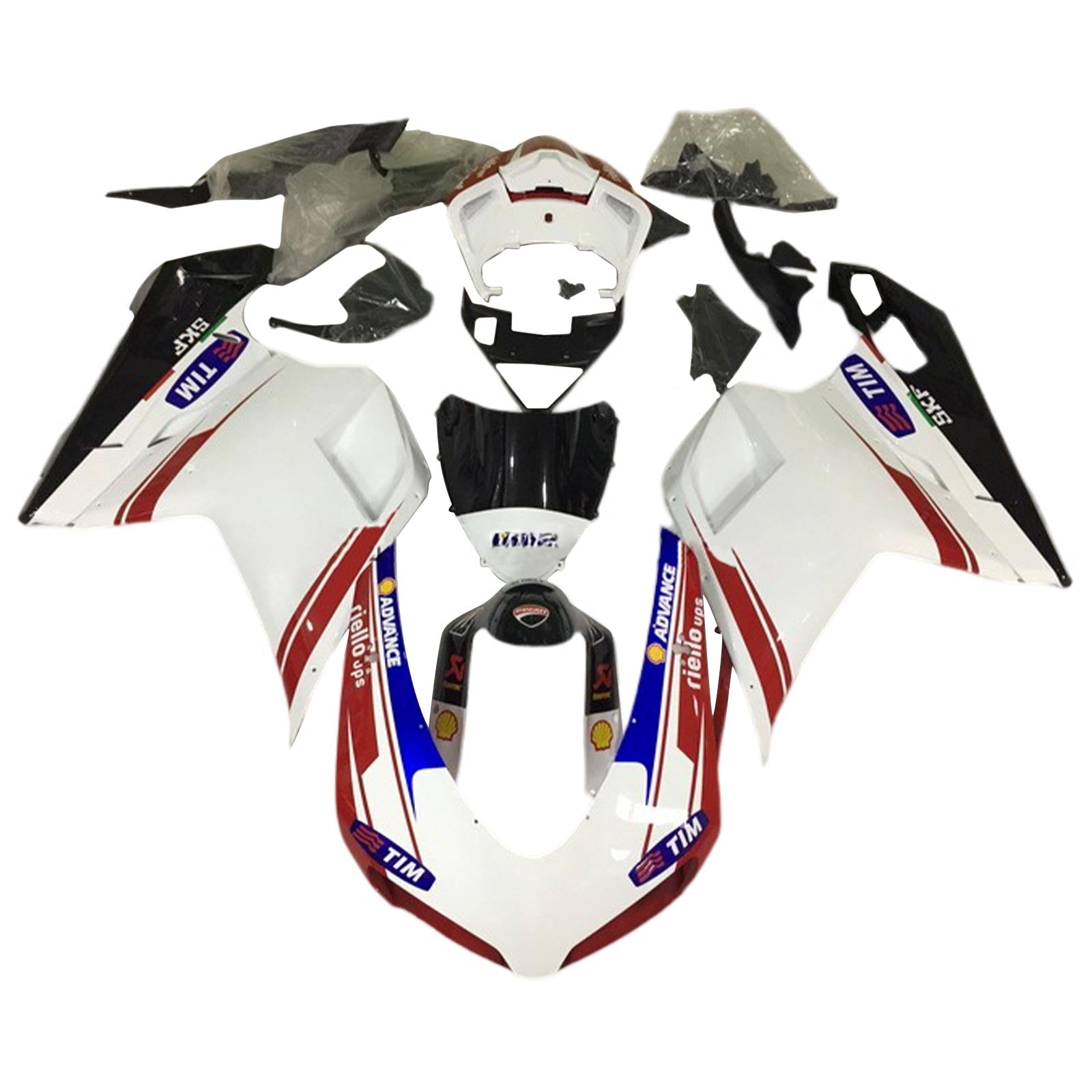 Ducati 1098 1198 848 2007-2011 Fairing Kit Bodywork ABS