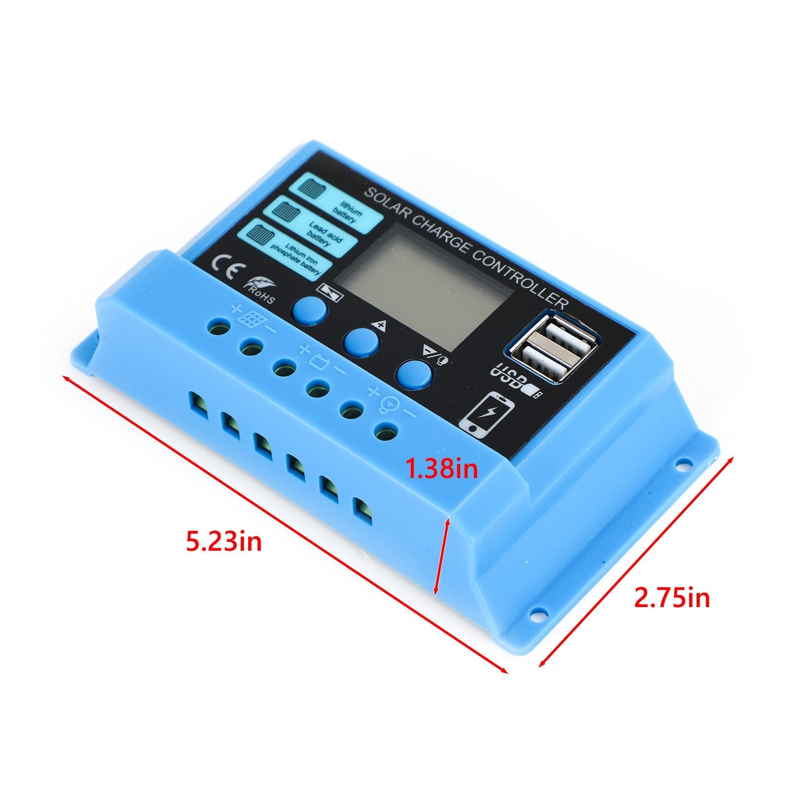 PWM 10A 20A 30A Solar Charge Controller Regulator For 100W 200W 300W Solar Panel