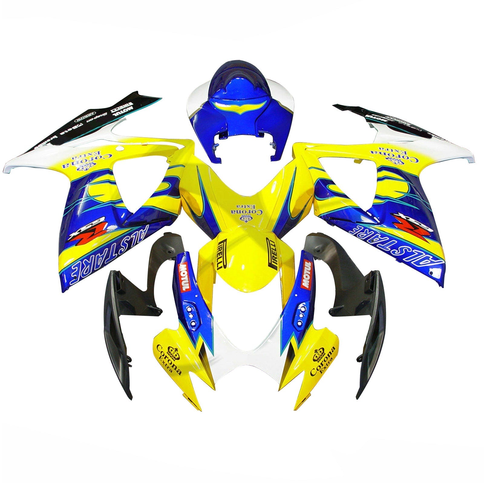 Fairing Set For SUZUKI GSXR 600 750 2006-2007 K6 Yellow Generic