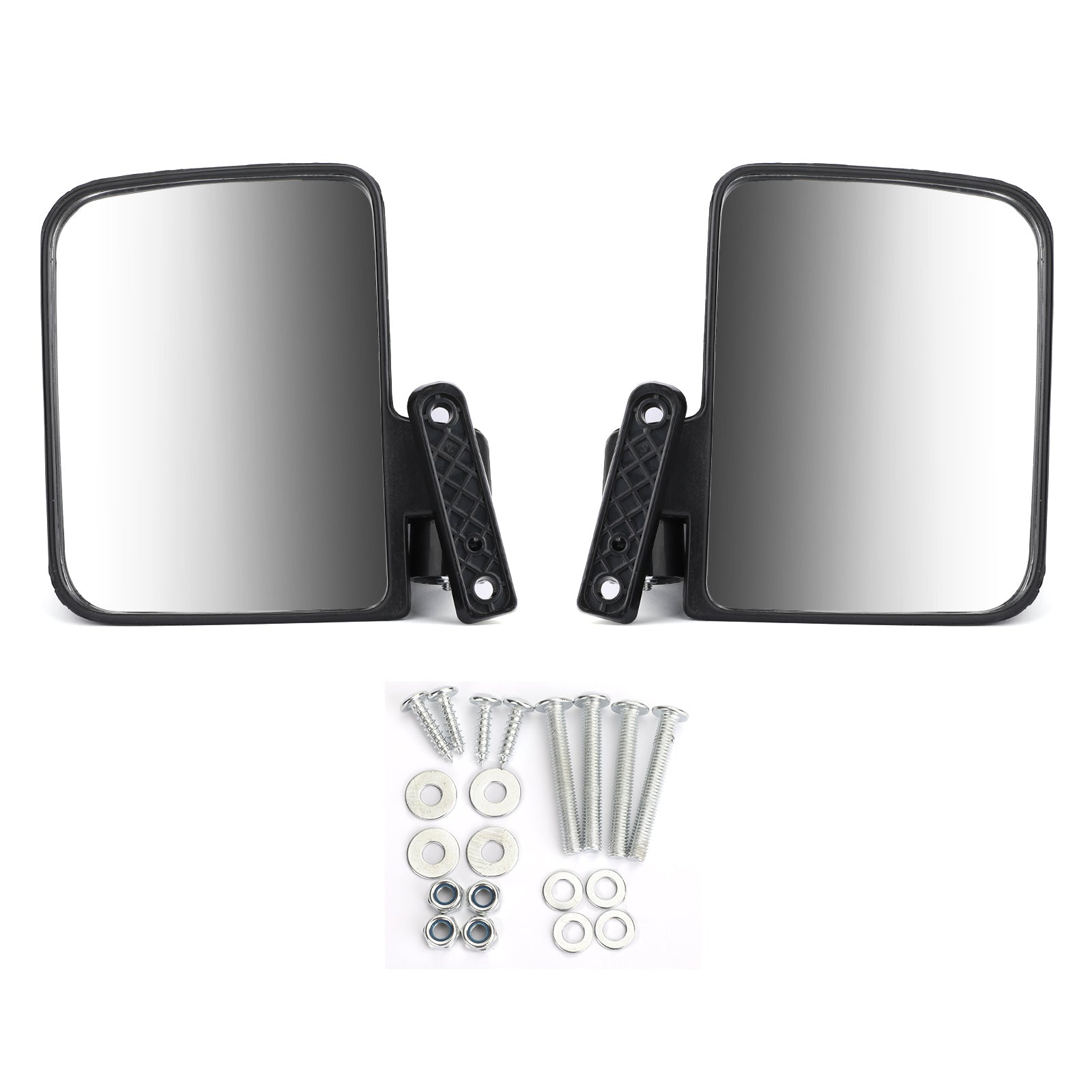 1 Pair Golf Cart Side Mirrors Rear View Mirror Fits Club Car for EZ-GO Yamaha Generic