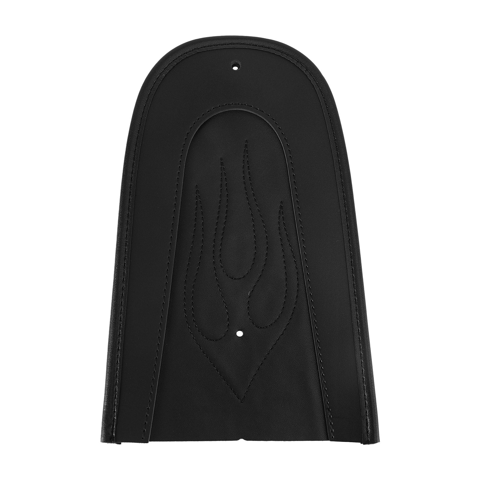 Babero de guardabarros trasero para asiento individual, puntada de llama de cuero PU negro, para Sportster 1200 883 genérico