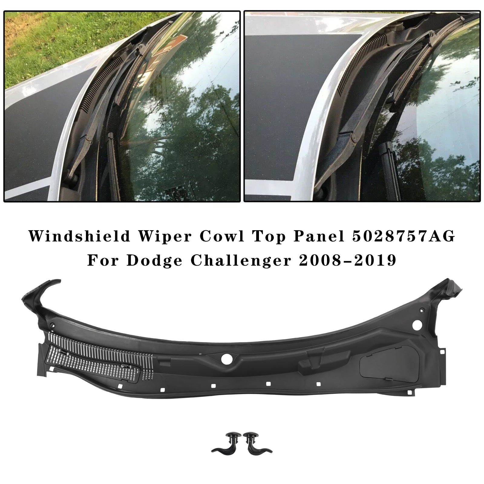 Windshield Wiper Cowl Top Panel 5028757AG For Dodge Challenger 2008-2019