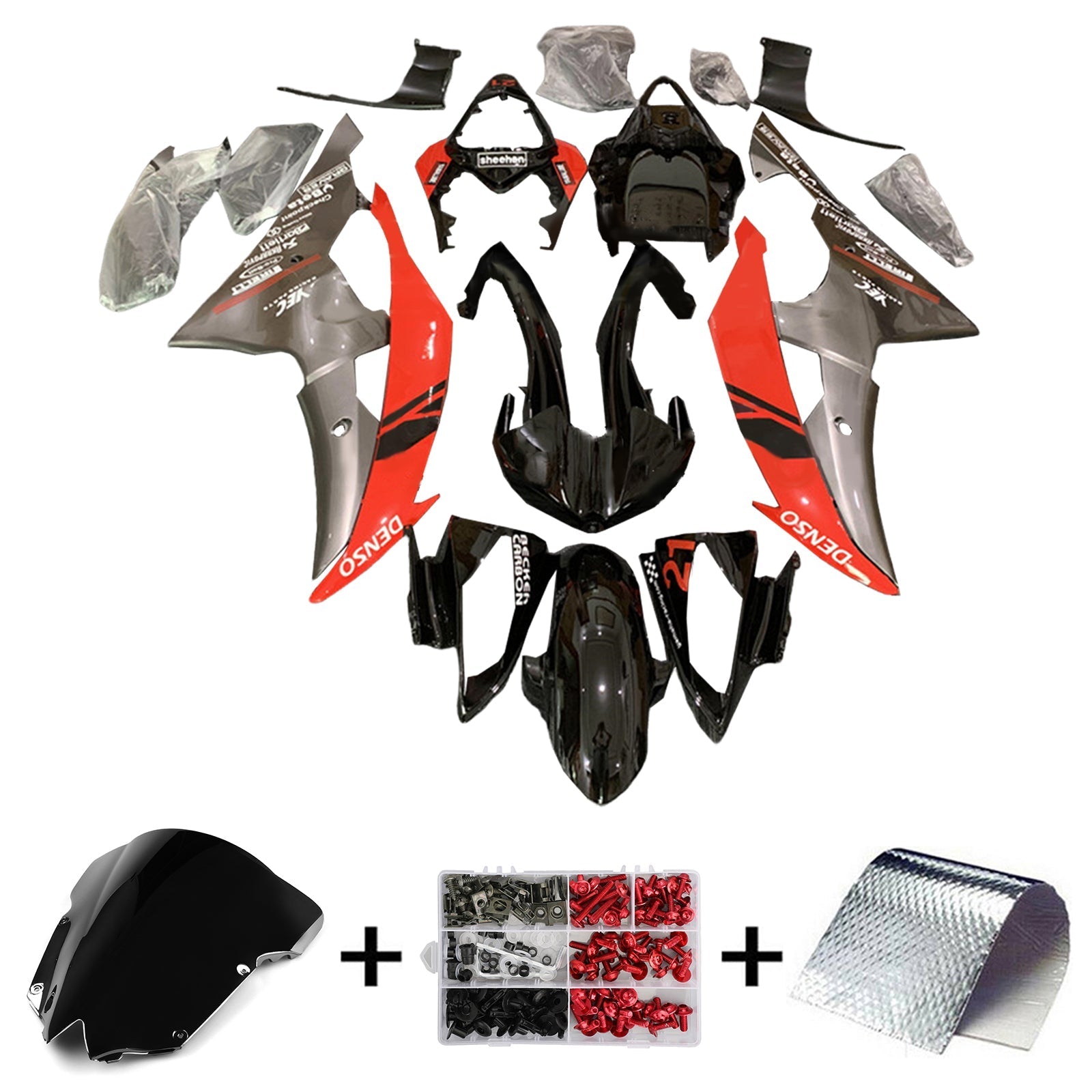 Yamaha YZF 600 R6 2008-2016 Kit Carenado Carrocería Plástico ABS