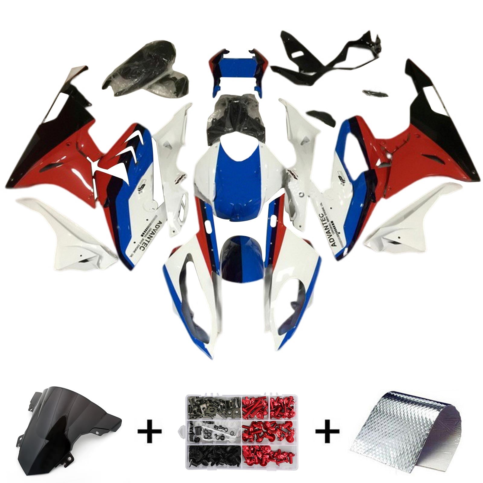 Amotopart BMW S1000RR 2015-2016 Fairing Kit Bodywork Plastic ABS