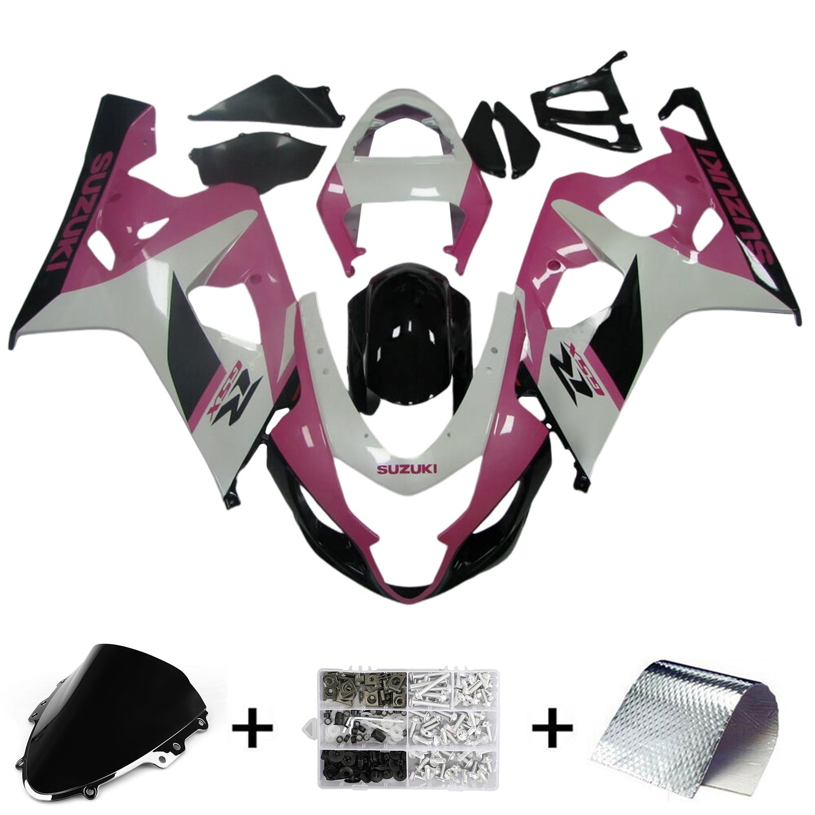 Amotopart Suzuki GSXR 600/750 2004-2005 K4 Fairing Kit Bodywork Plastic ABS