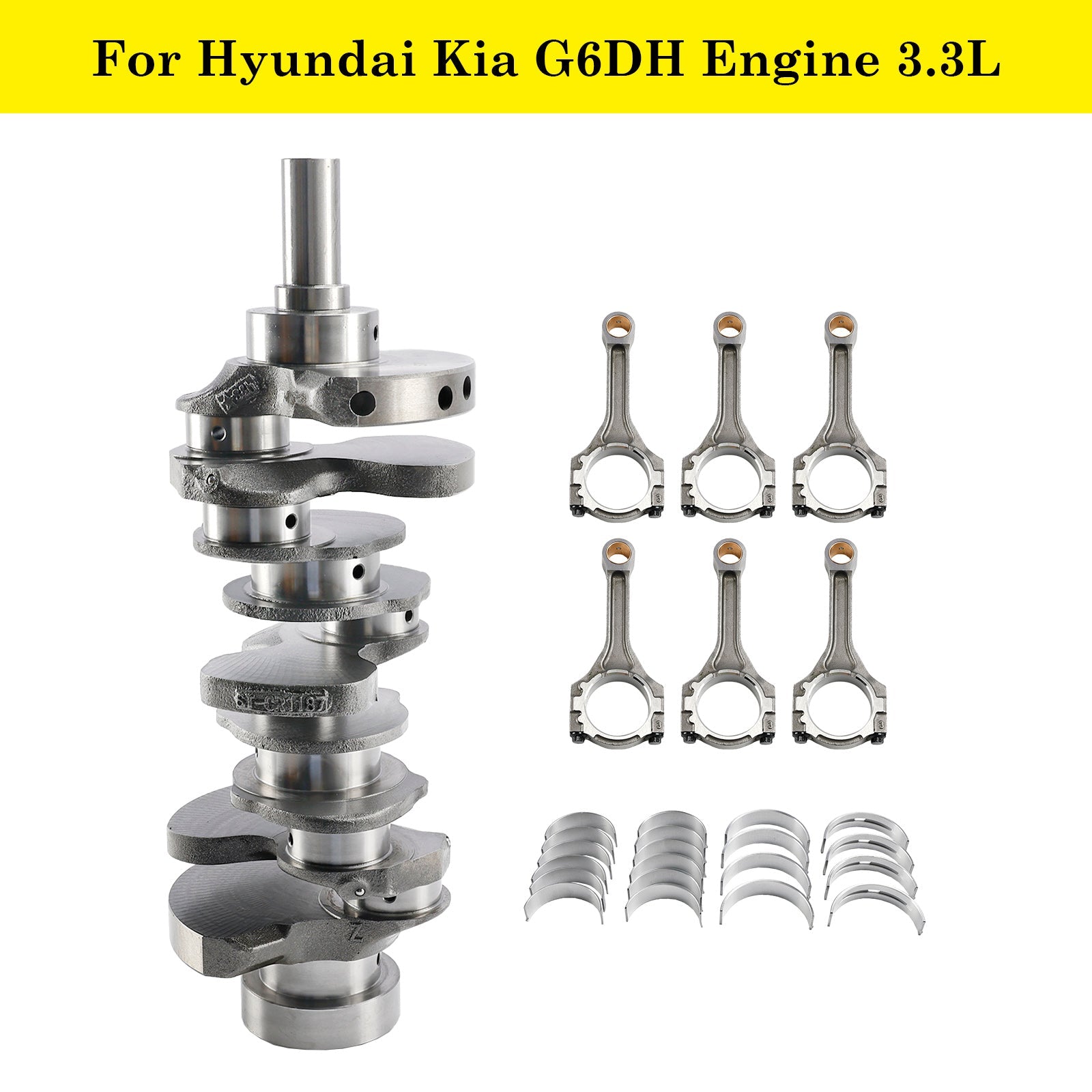 2014-2019 KIA Cadenza 3.3L G6DH 3.3L Engine Crankshaft Rods w/ Bearing Kit