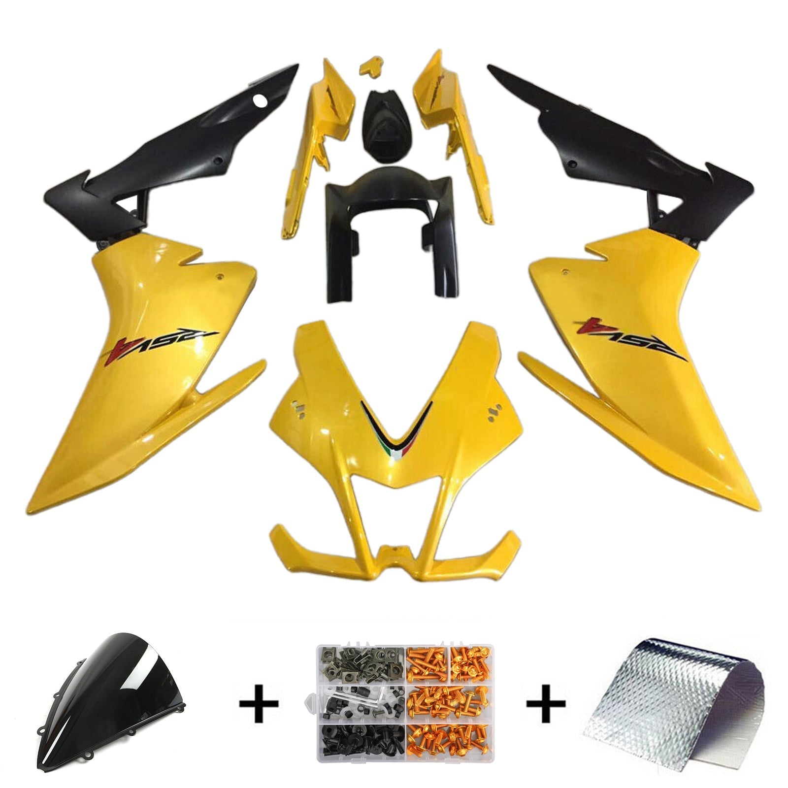 Amotopart Aprilia RSV4 1000 2009-2015 Fairing Kit Bodywork Plastic ABS