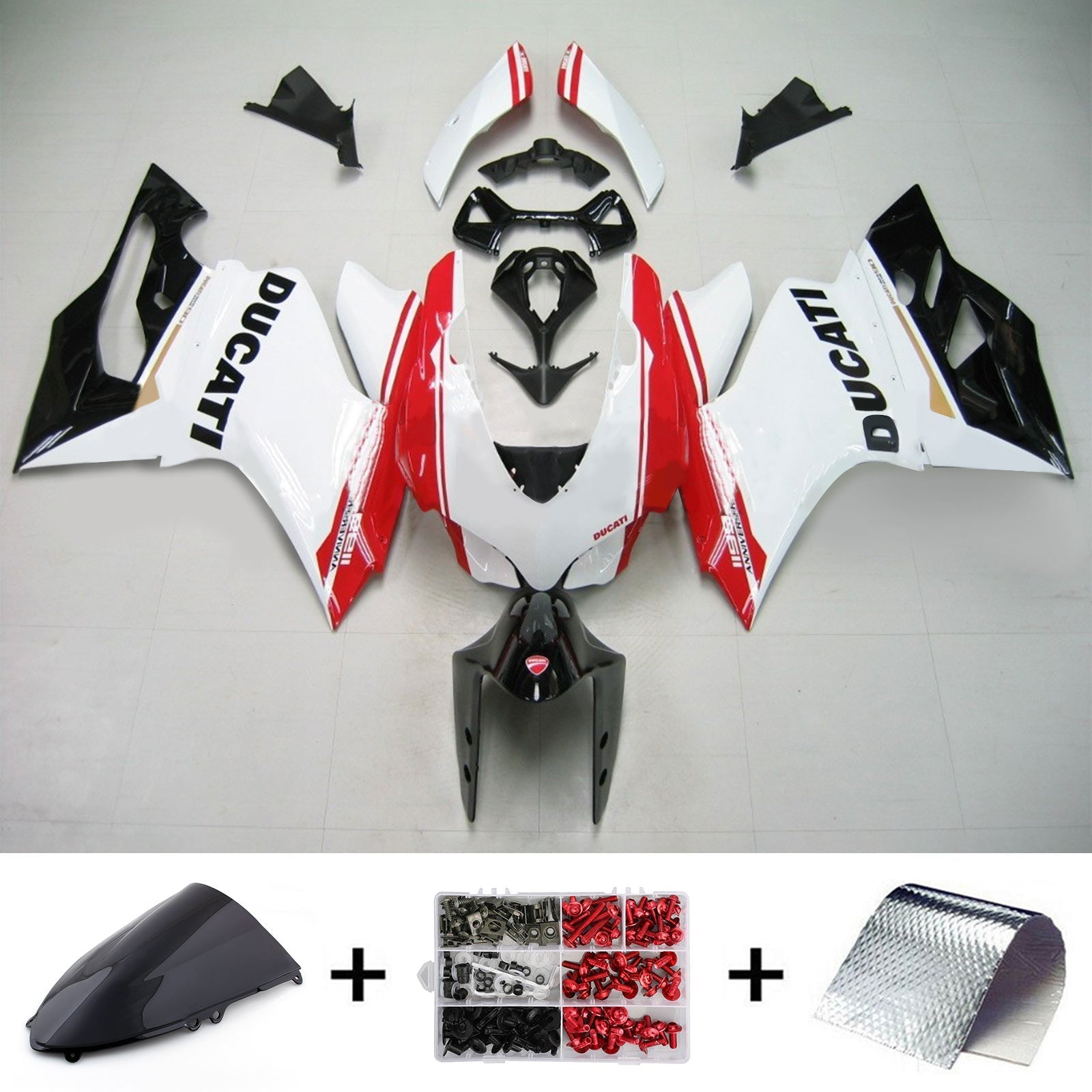 Amotopart Ducati 1199 899 2012-2015 Fairing Kit Bodywork Plastic ABS