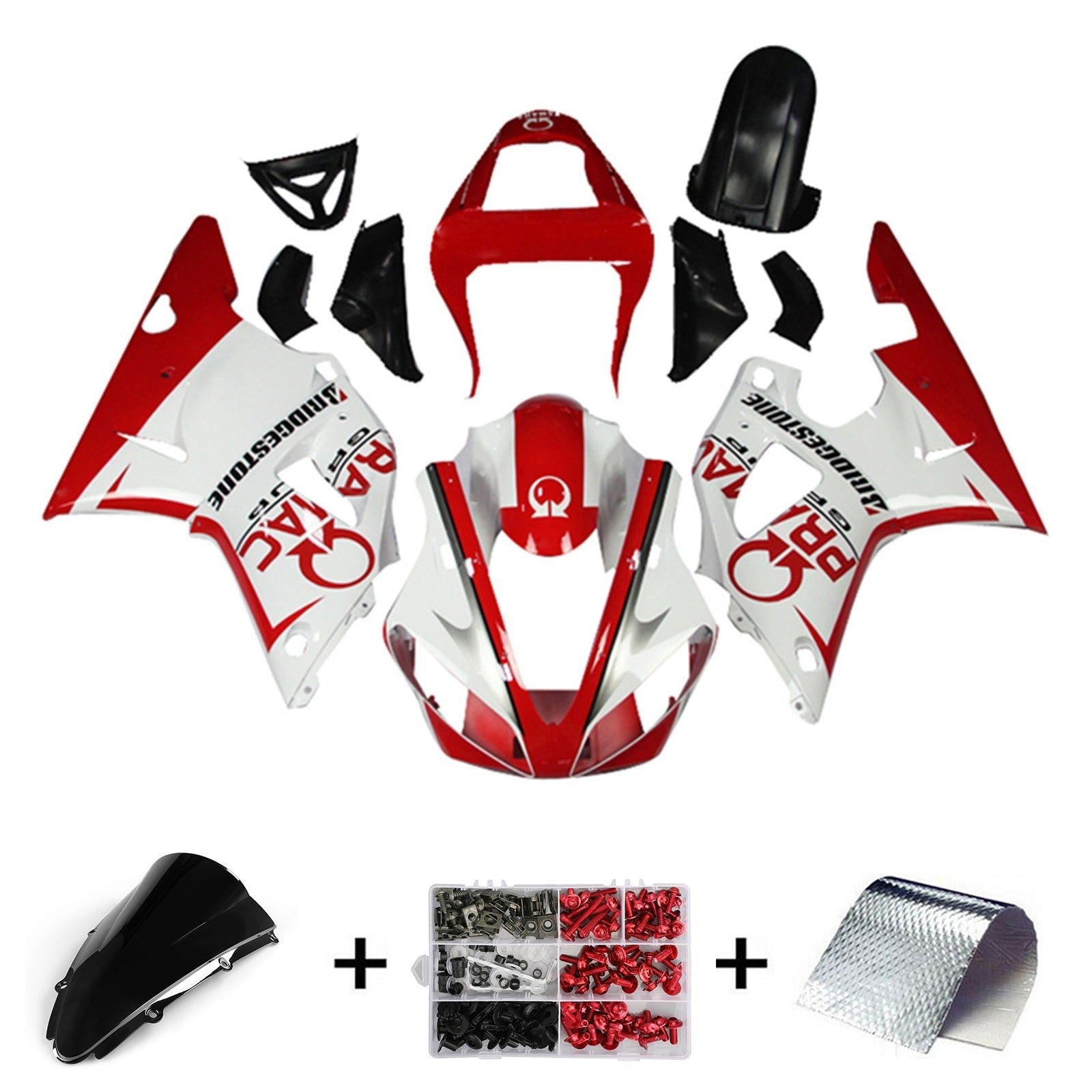 Yamaha YZF 1000 R1 2000-2001 Fairing Kit Bodywork Plastic ABS