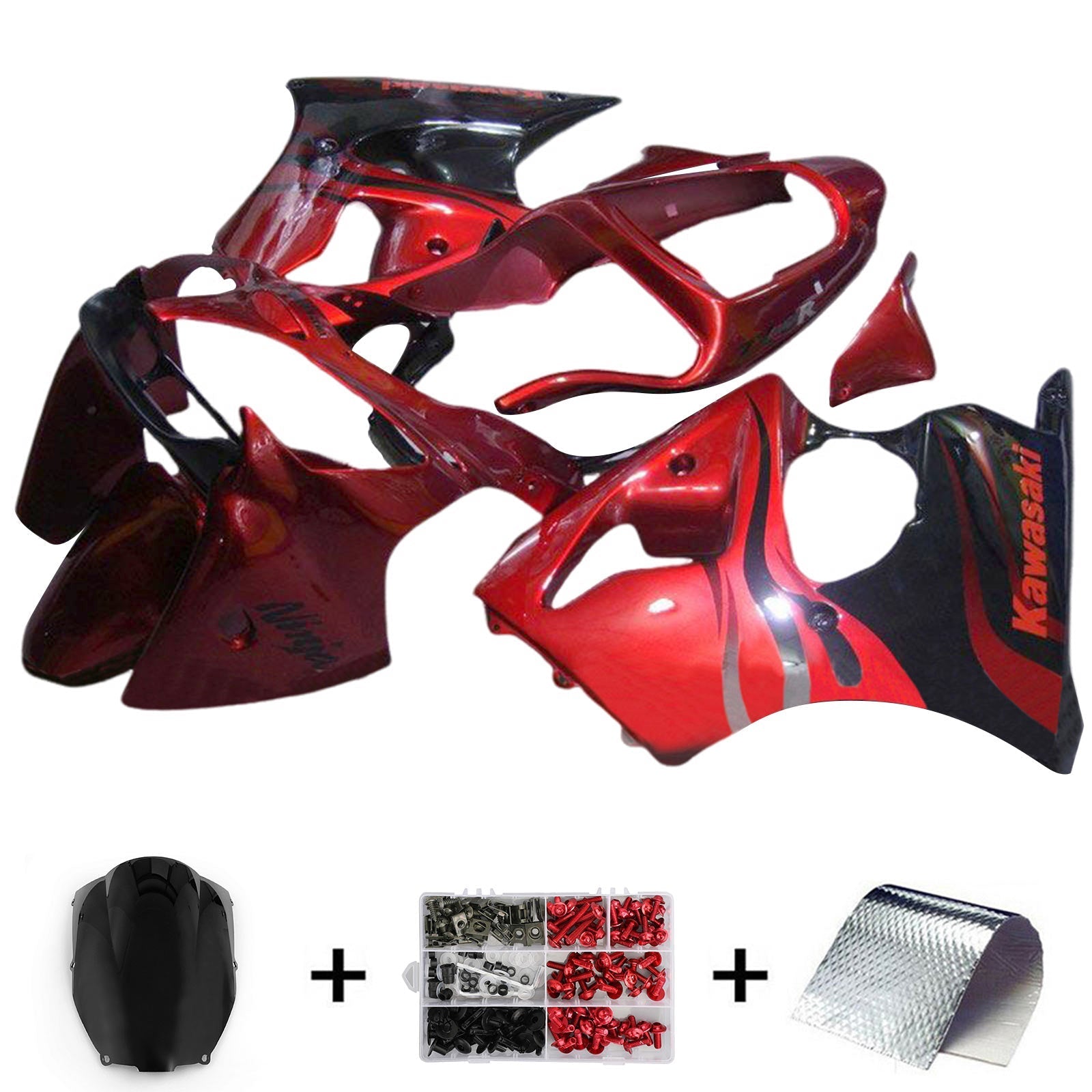 Kawasaki ZX6R 636 2000-2002 ZZR600 2005-2008 Fairing Kit Bodywork