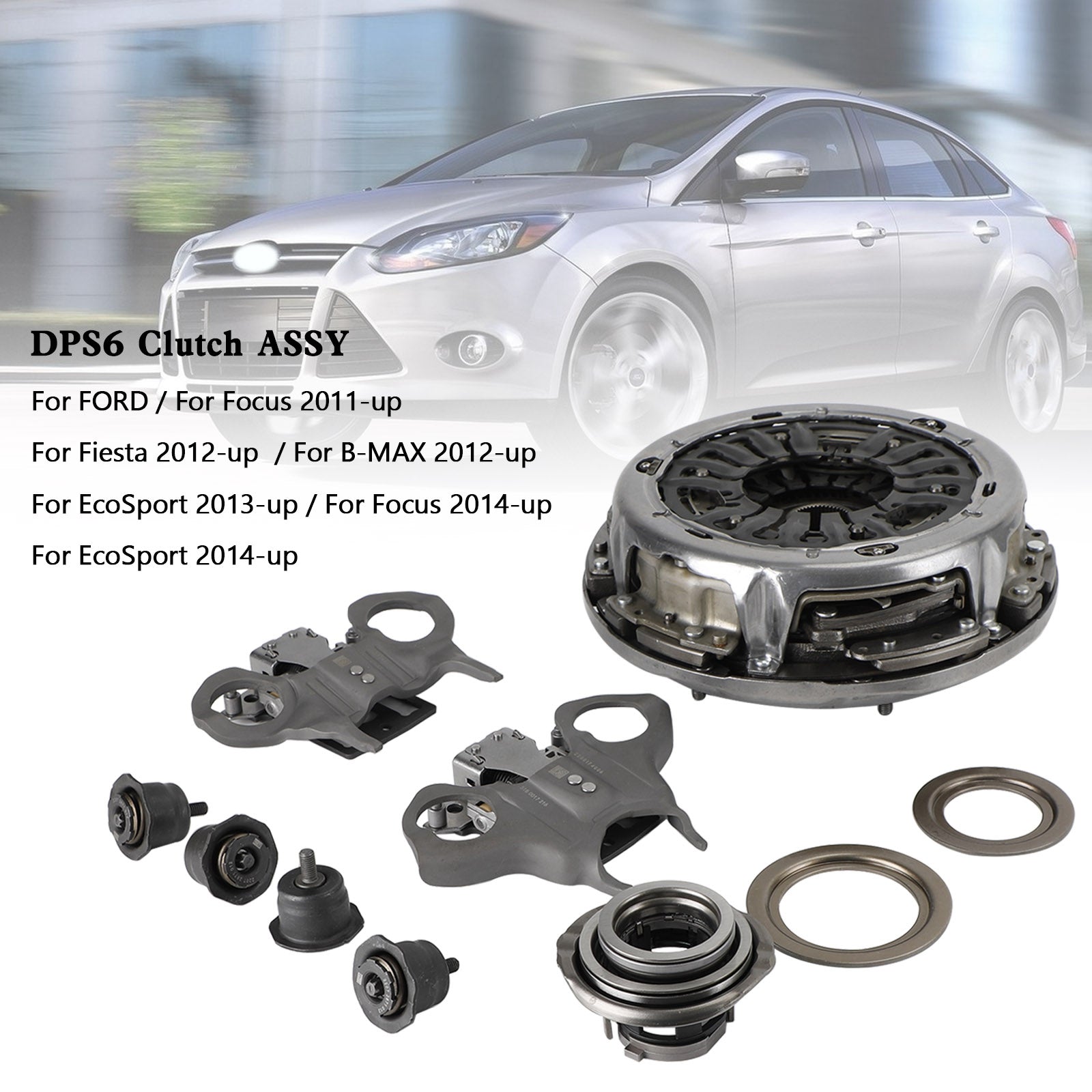 Kit de embrague 6DCT250 DPS6, transmisión automática de doble embrague para Ford Focus Fiesta