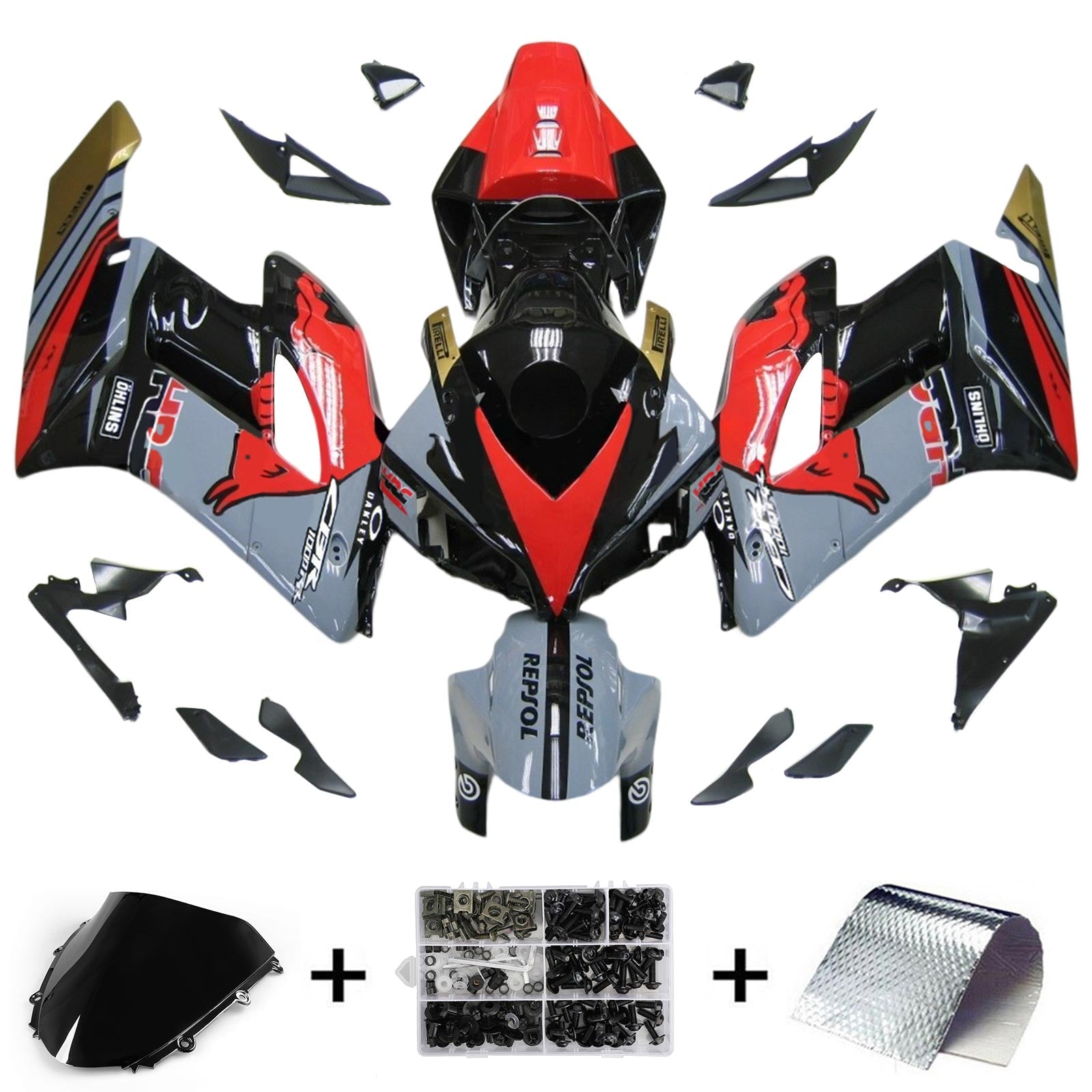 Honda CBR1000RR 2004-2005 Fairing Kit Bodywork Plastic ABS