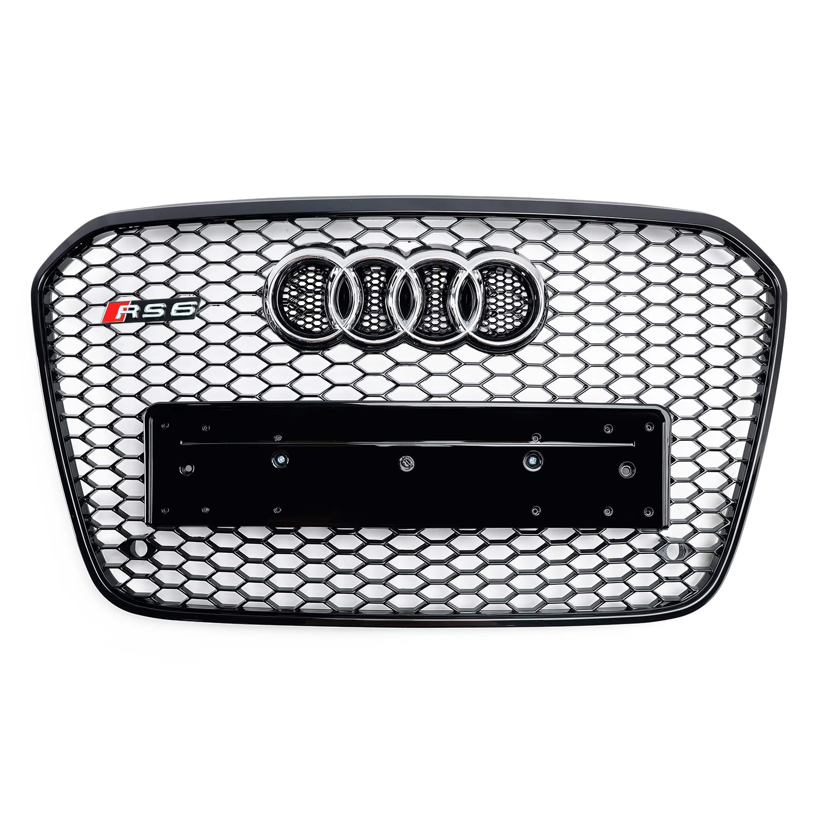 2012 2013 2014 2015 Audi A6 C7 S6 RS6 Style Honeycomb Front Bumper Grille Grill Generic