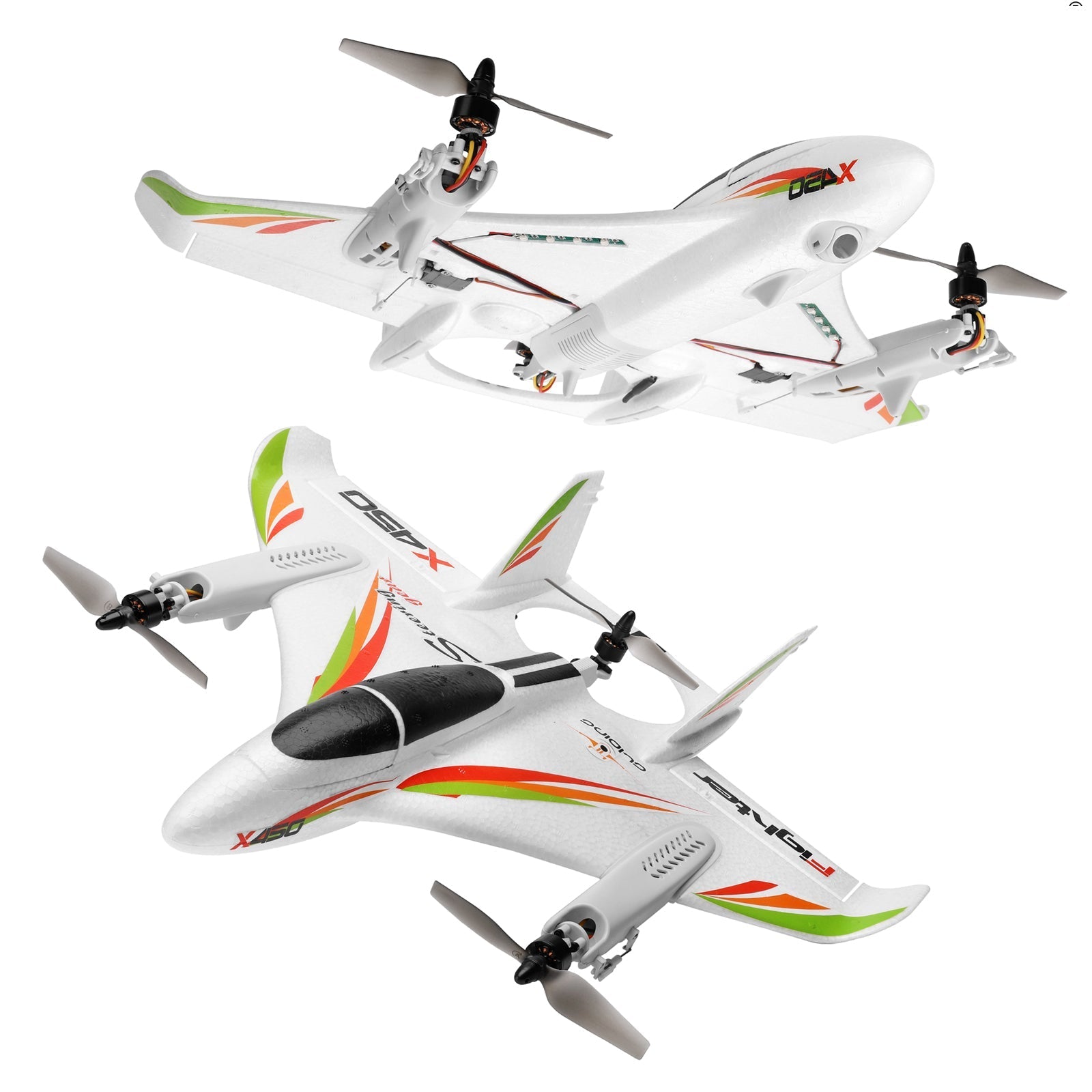 WLtoys XK X450 RC Airplane Brushless 2.4G 6CH 3D/6G LED Fixed Wing RTF