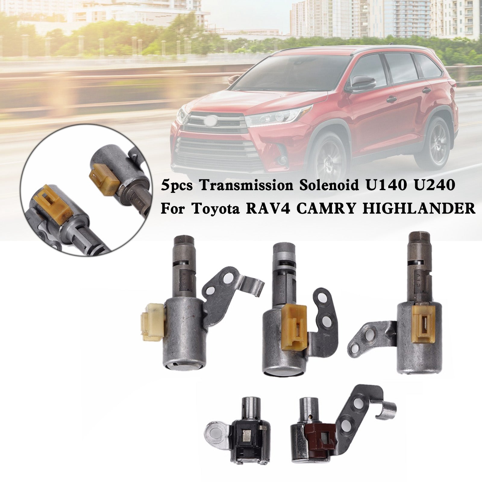 2002-2004 Toyota Solara 2.4L 5 piezas solenoide de transmisión U140 U240 35210-21010 35290-21010 35220-21020