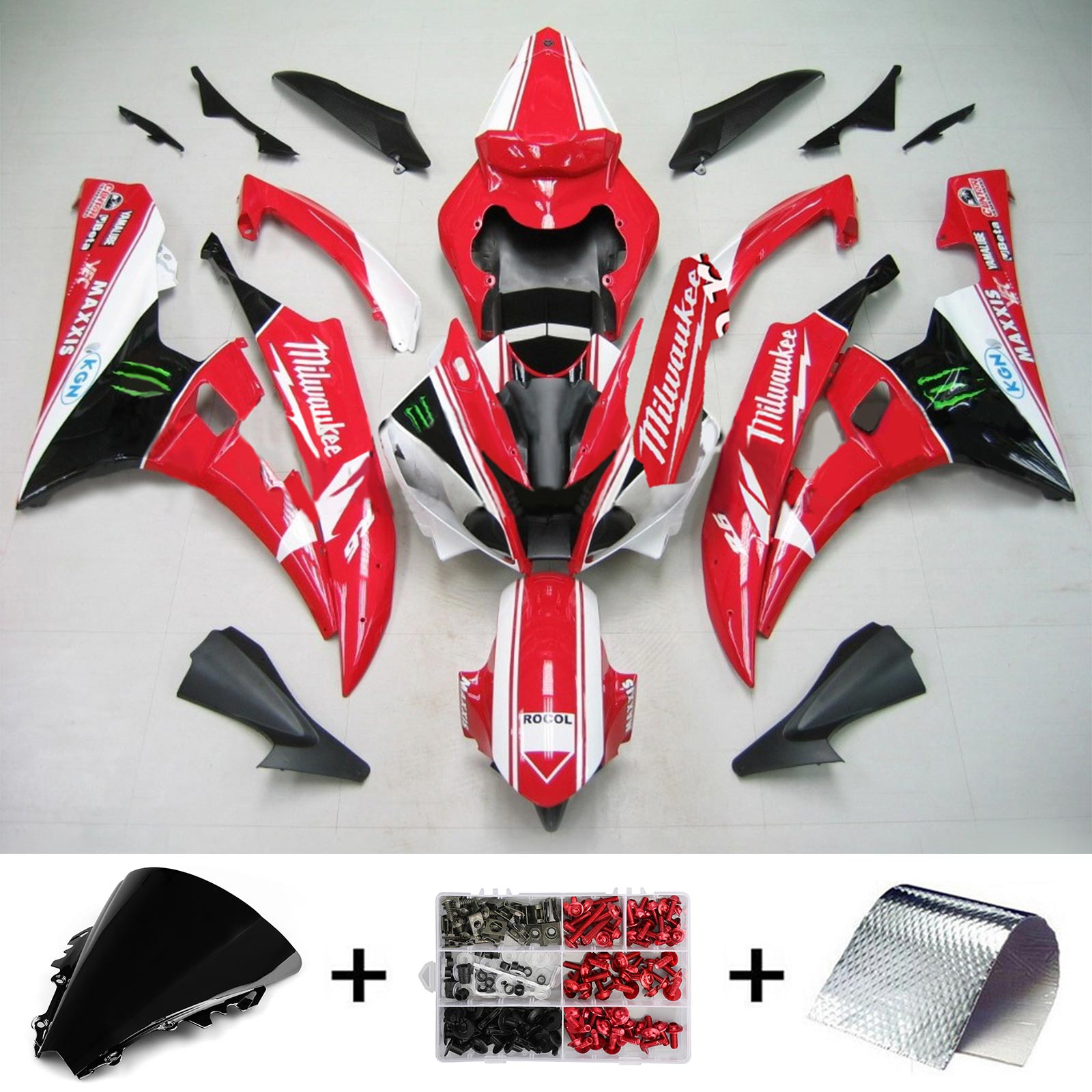 Yamaha YZF 600 R6 2006-2007 Fairing Kit Bodywork Plastic ABS