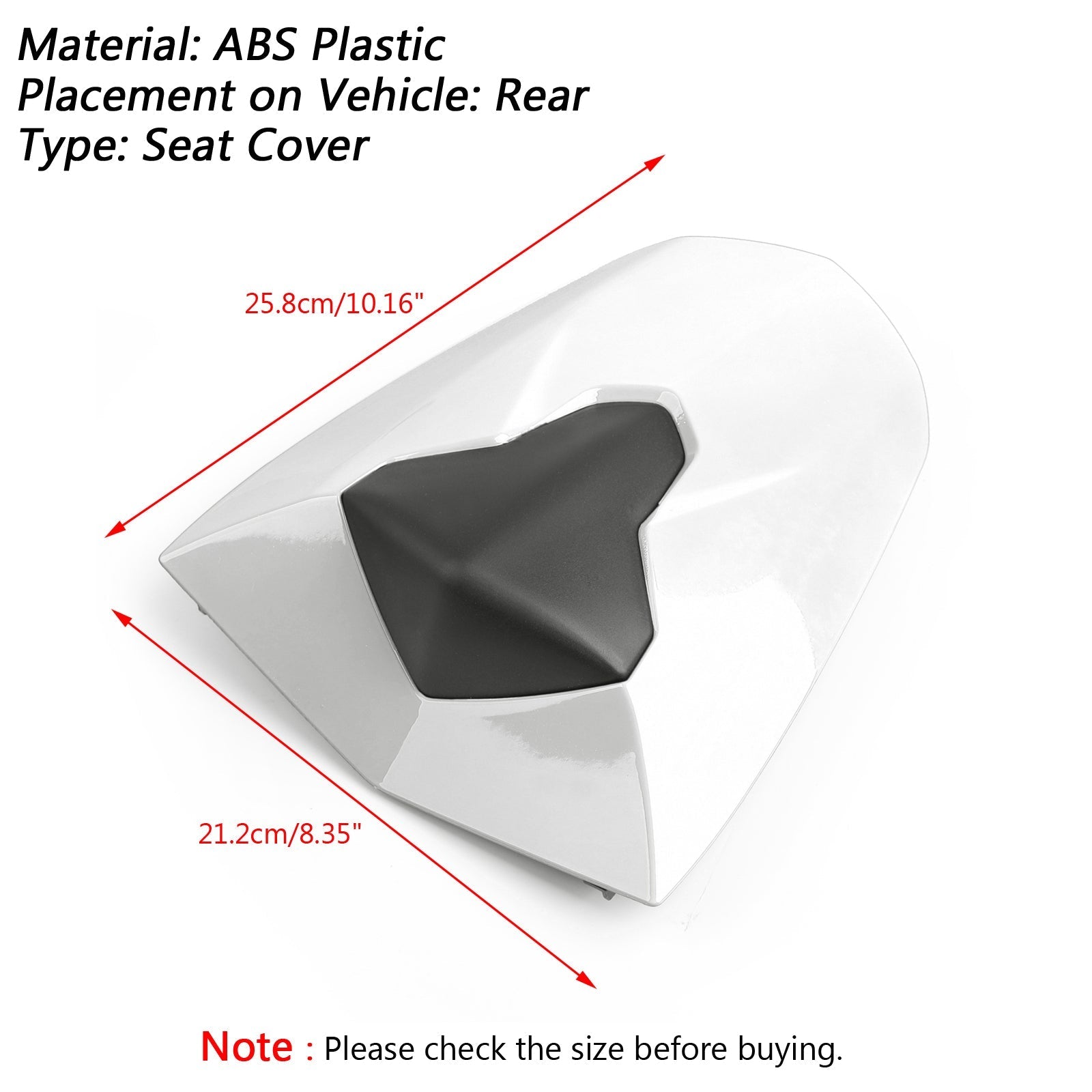 ABS Rear Passenger Seat Cover Cowl For Triumph Daytona 675 and 675R 2013-2018 Generic