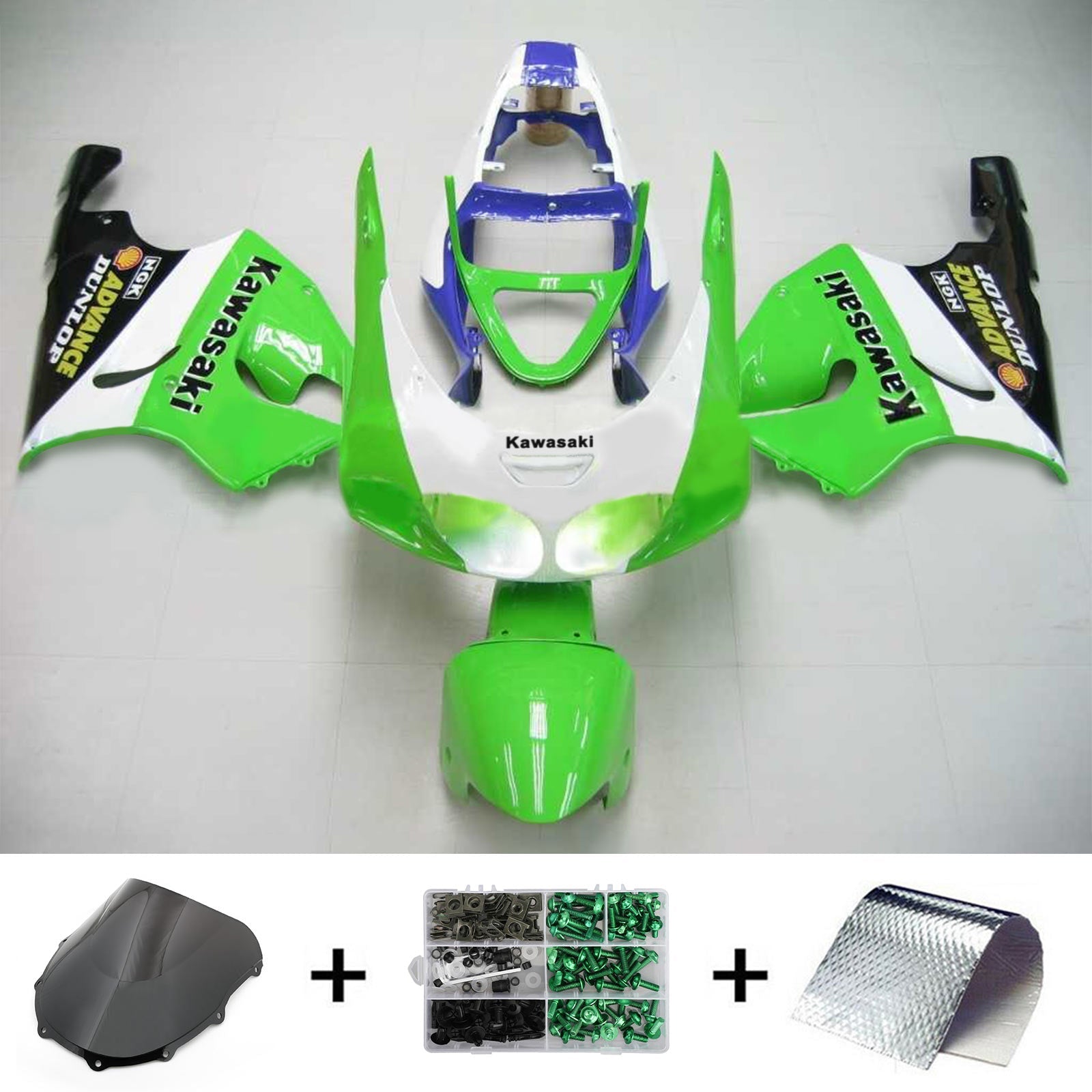 Kawasaki ZX7R 1996-2003 Fairing Kit Bodywork Plastic ABS